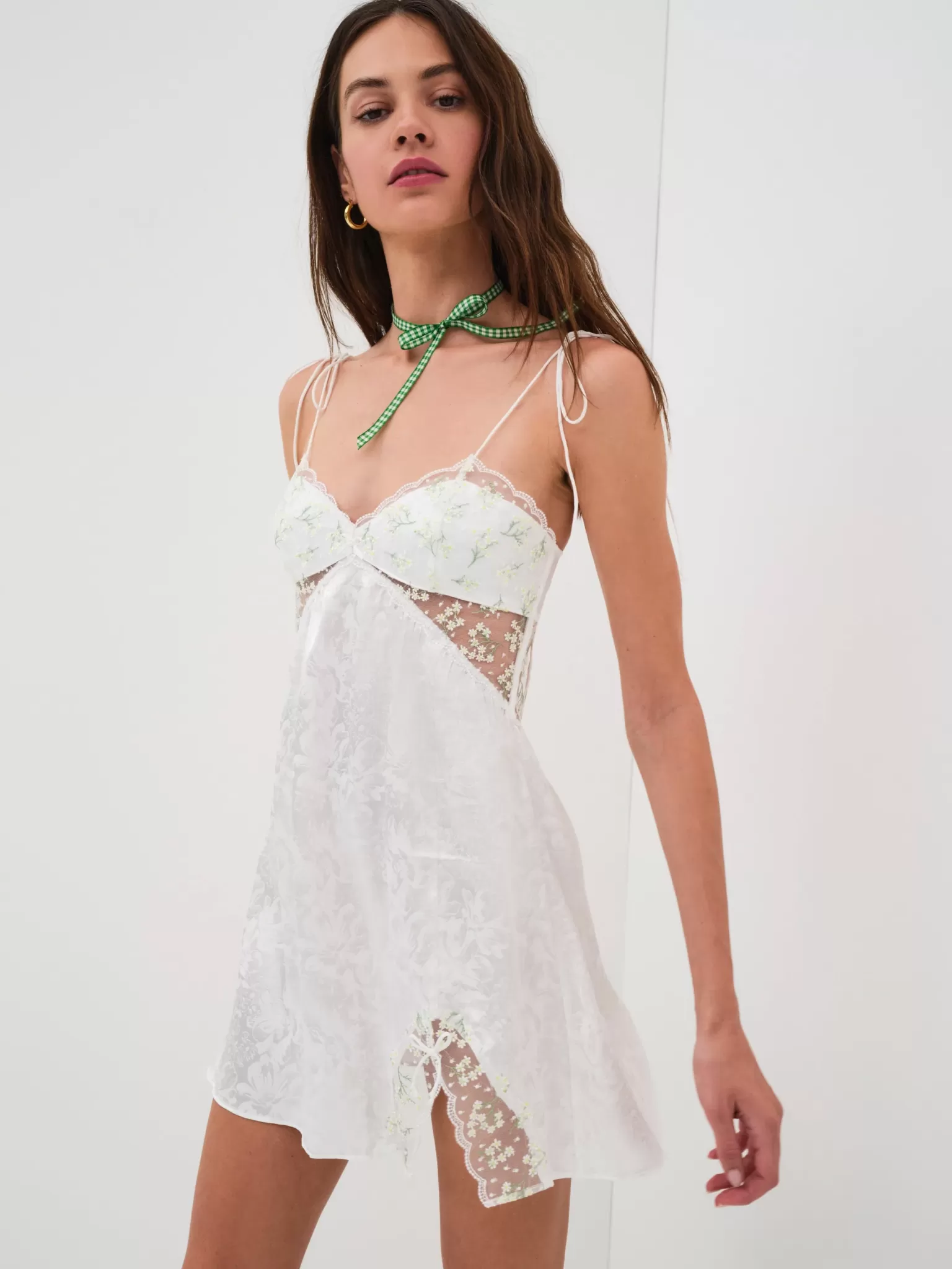 Outlet For Love & Lemons Baby's Breath Slip Dress Ivory