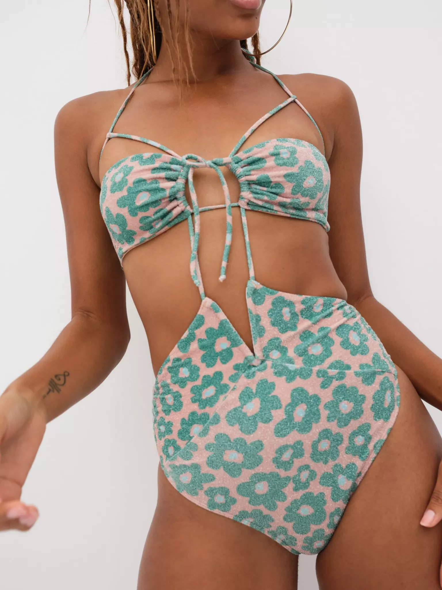 Online For Love & Lemons Beck One Piece Green