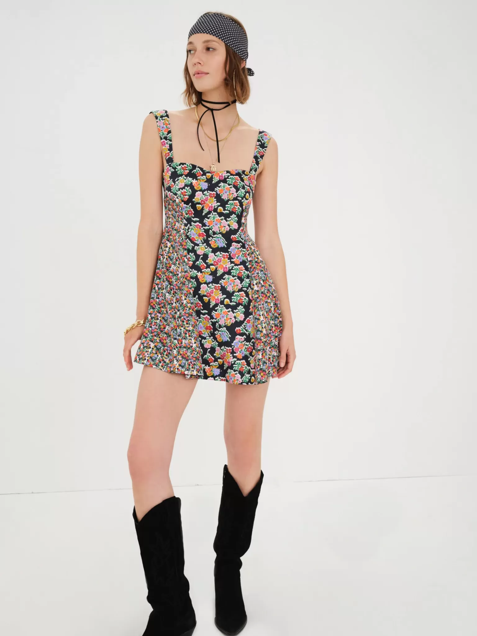 Shop For Love & Lemons Brookes Mini Dress Black