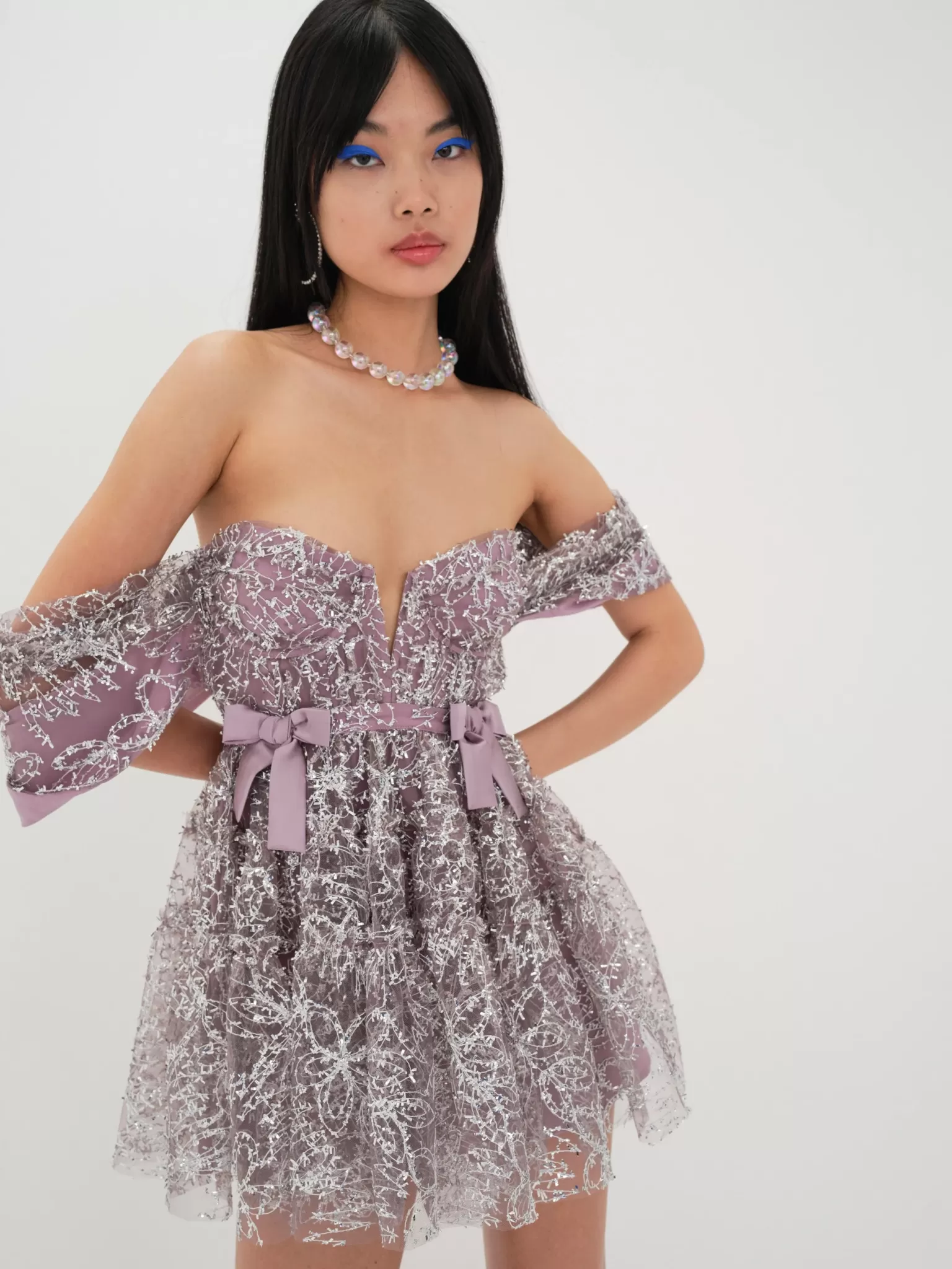 Best For Love & Lemons Brynne Mini Dress Purple