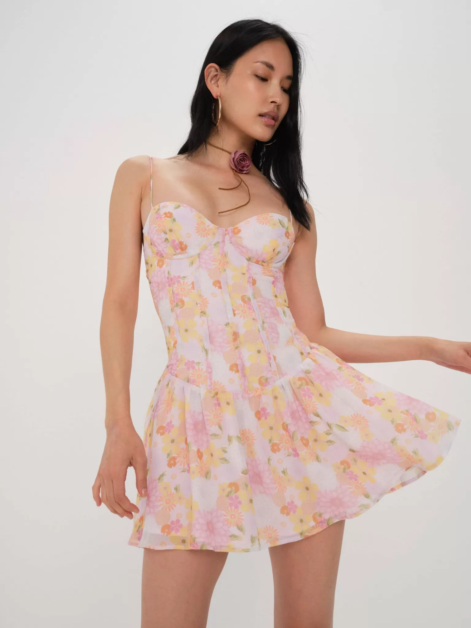 Hot For Love & Lemons Carrie Mini Dress Pink