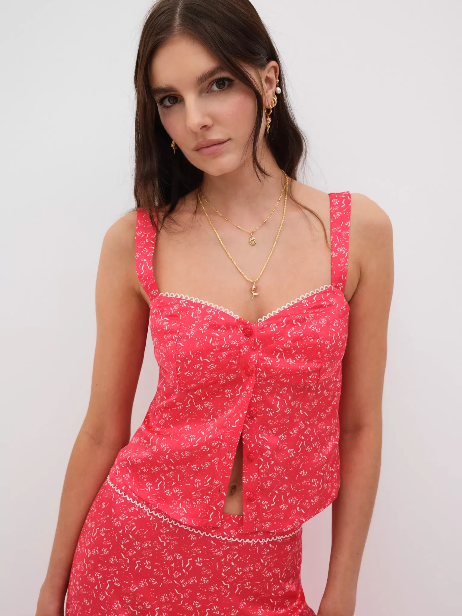 Hot For Love & Lemons Chianti Top Red