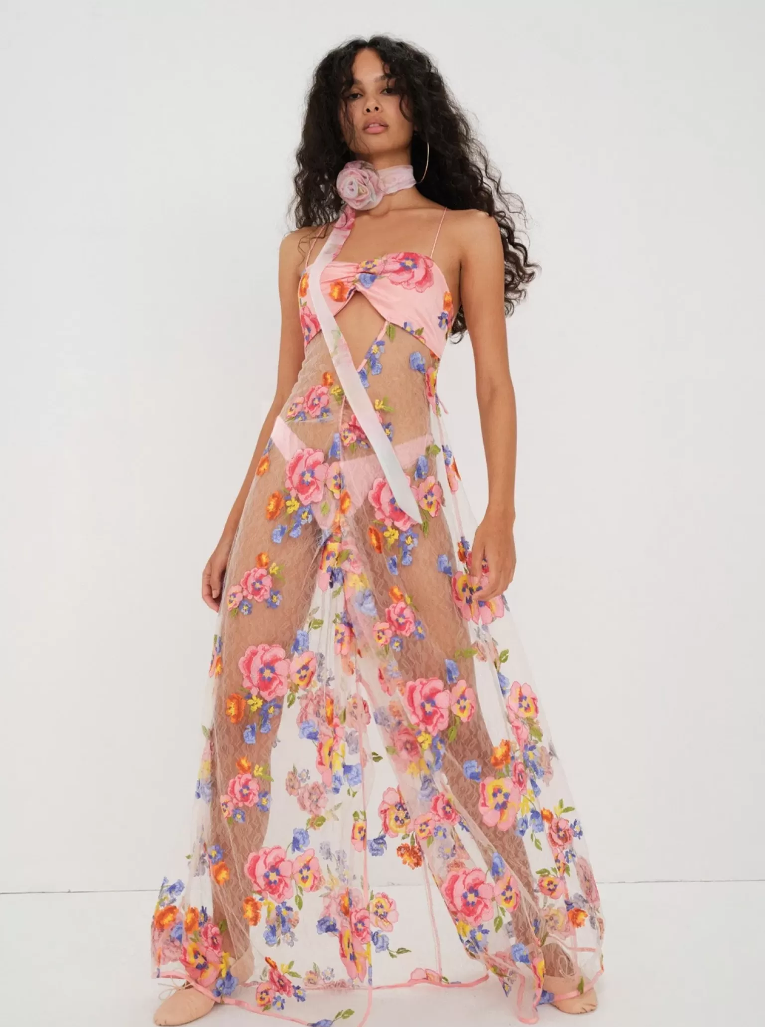 Flash Sale For Love & Lemons Delaney Maxi Dress Multi