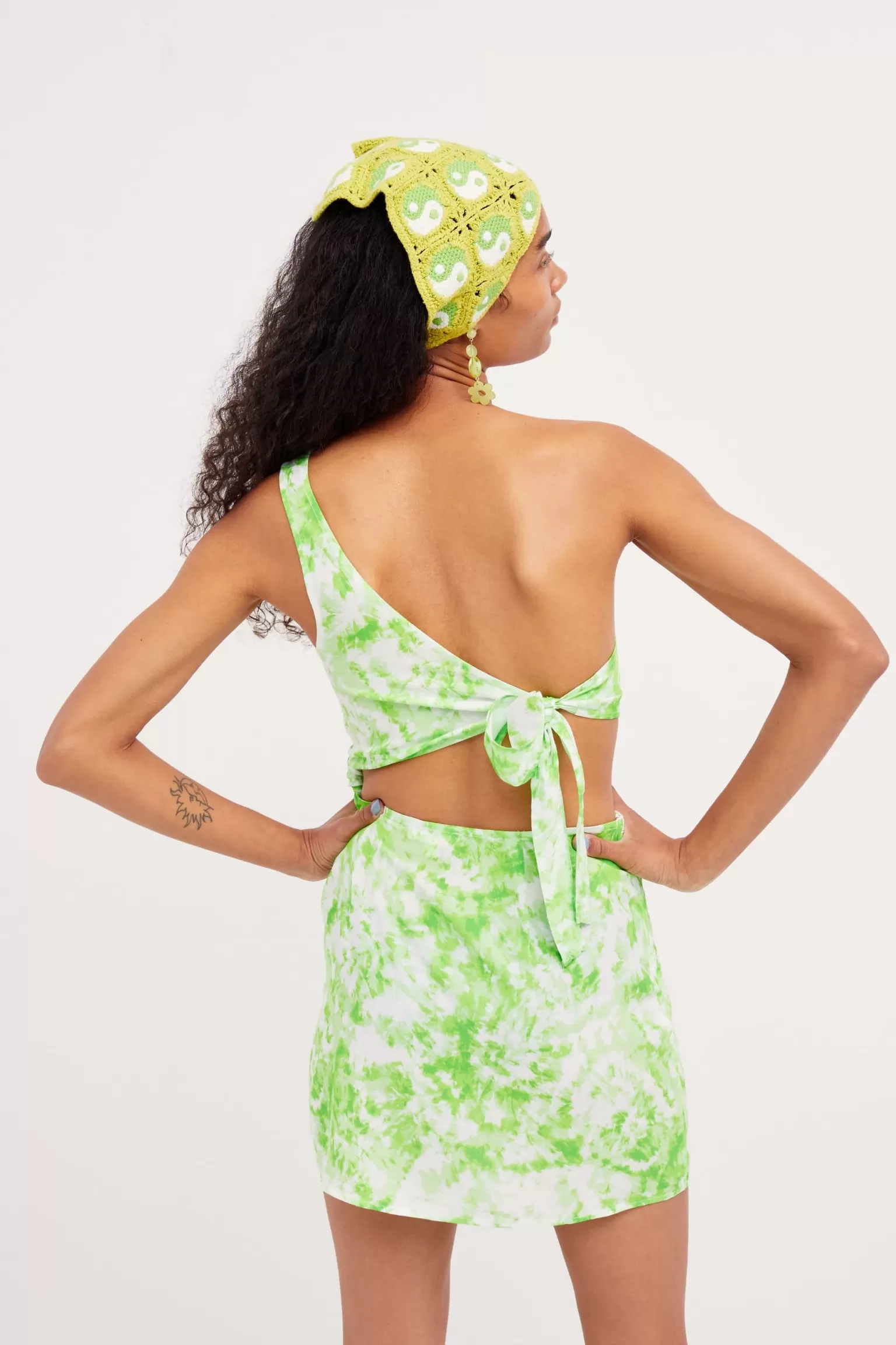 Best For Love & Lemons Devon Mini Dress Green