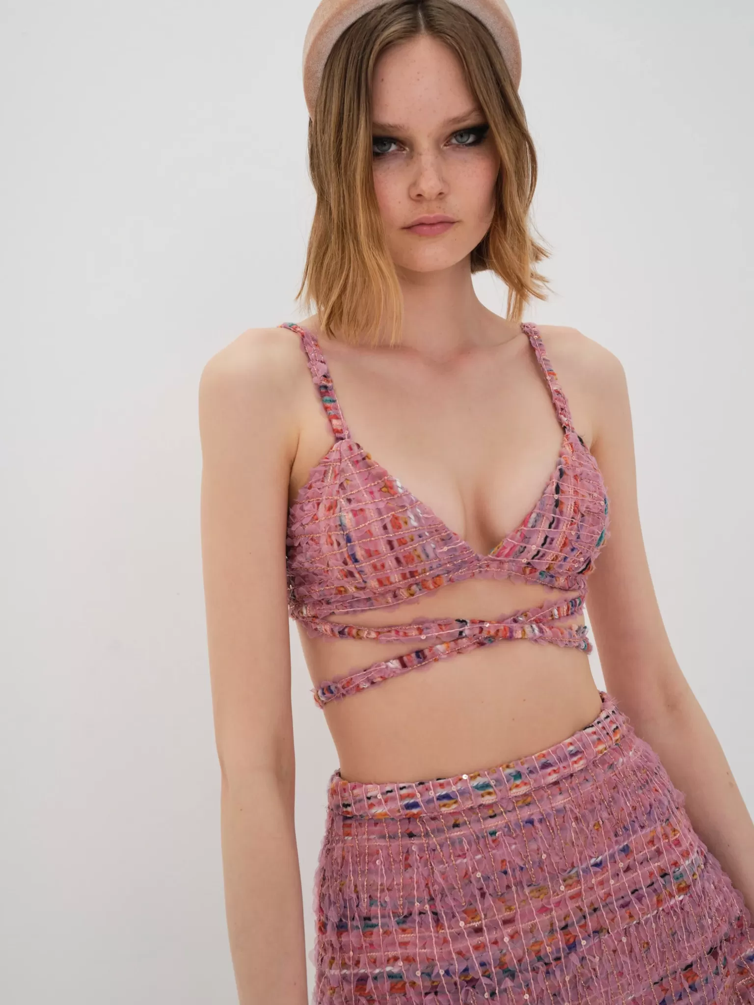 Shop For Love & Lemons Dionne Bra Top Pink