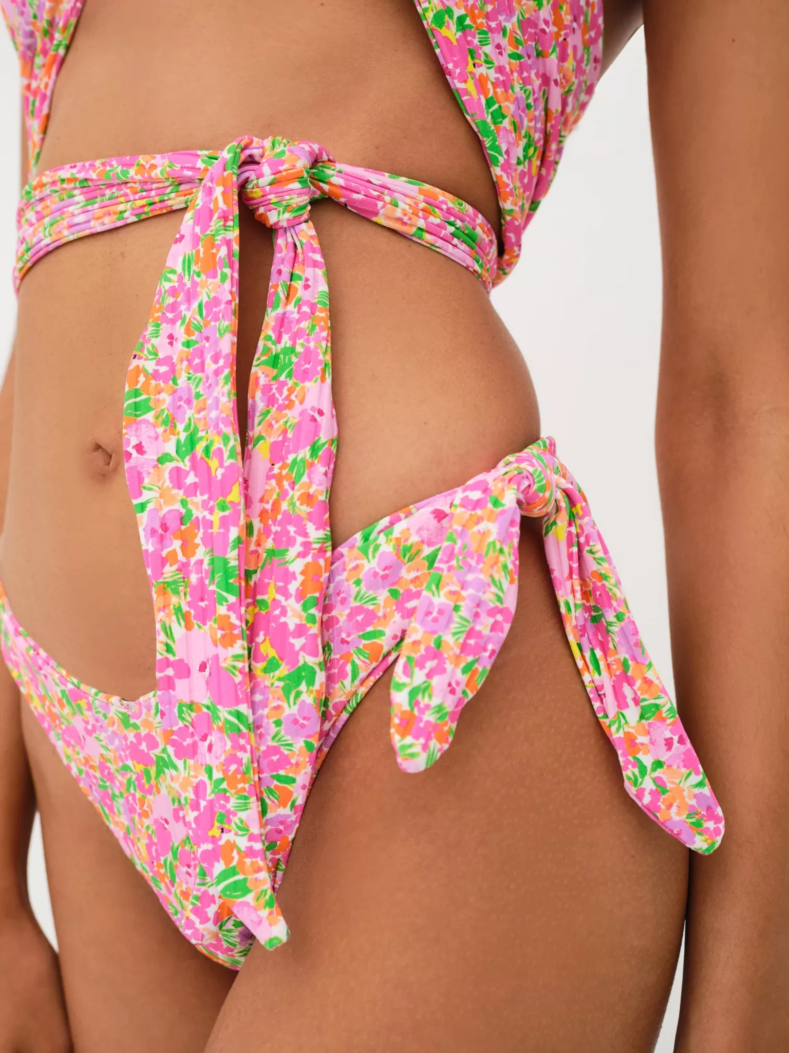 Cheap For Love & Lemons Dixie Swim Bottom Pink