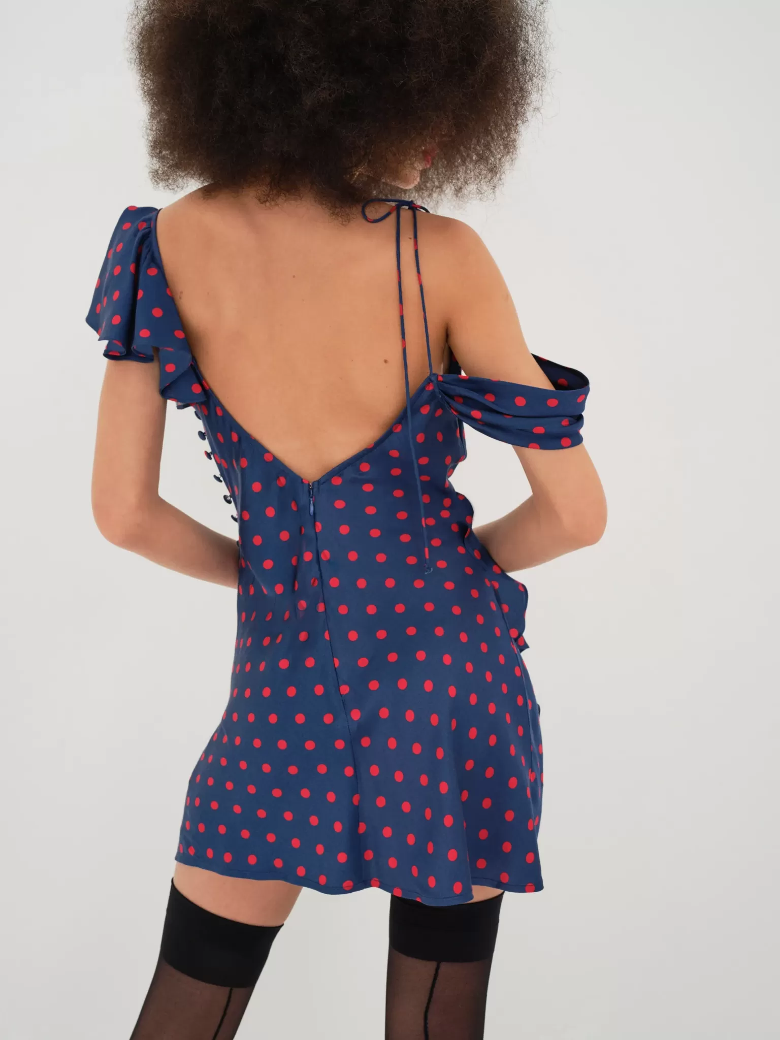 Online For Love & Lemons Dolores Mini Dress Blue