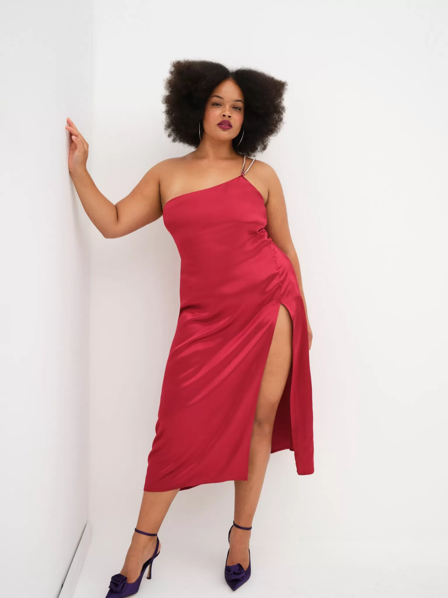 Best Sale For Love & Lemons Elora Midi Dress Red