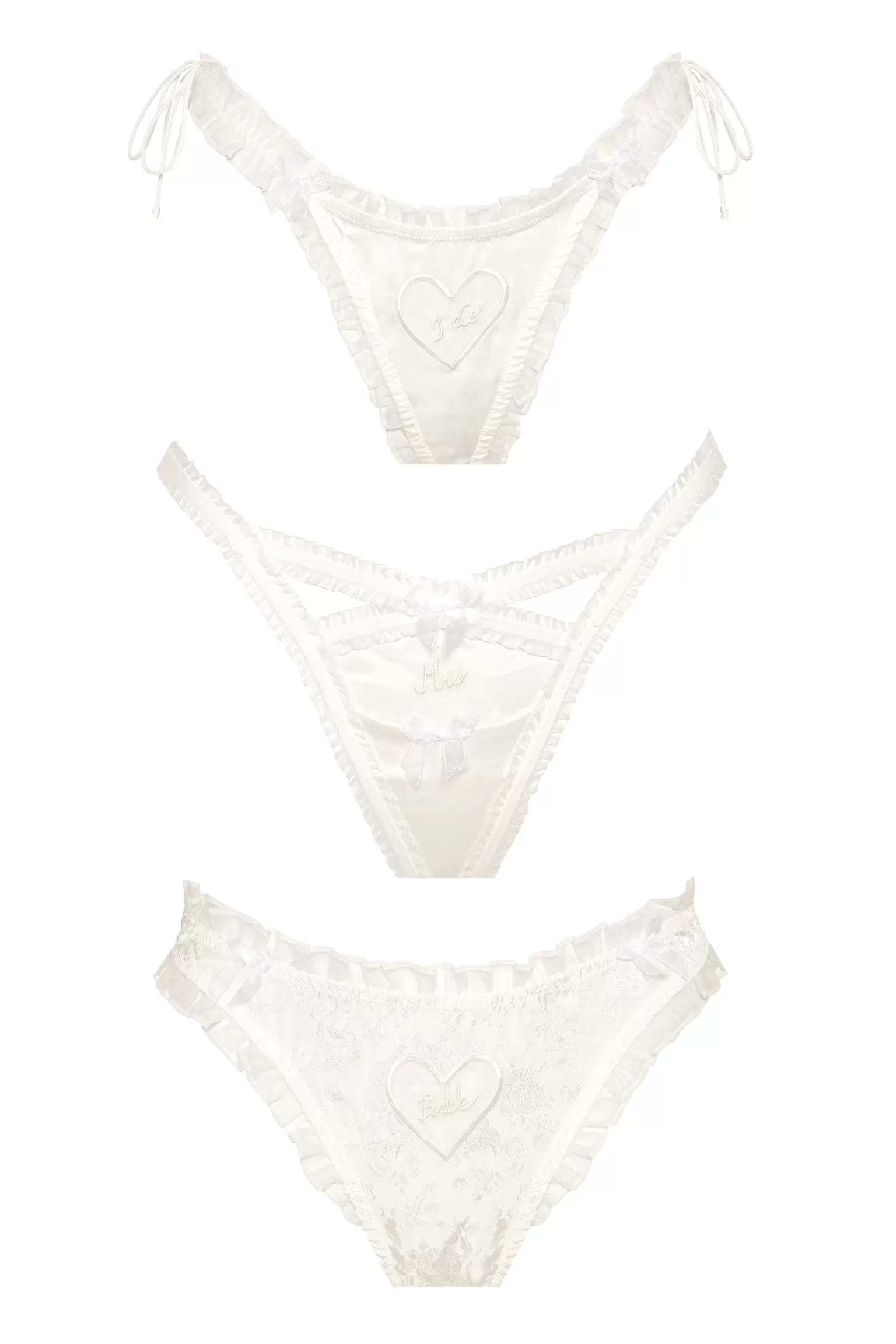 Hot For Love & Lemons Eternal Rose Panty Pack White