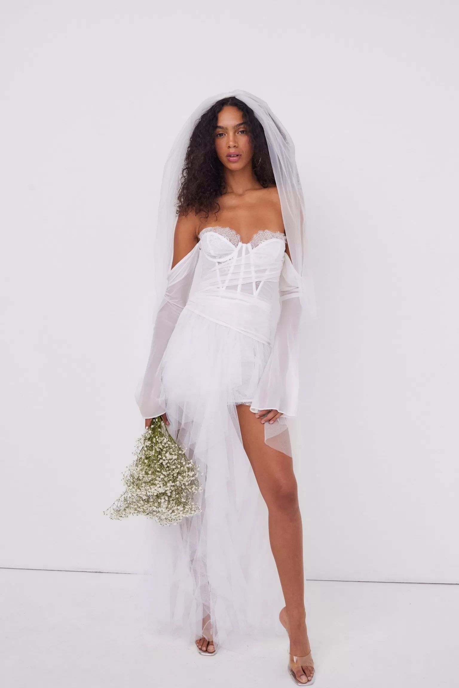 Store For Love & Lemons Eve Bridal Gown White