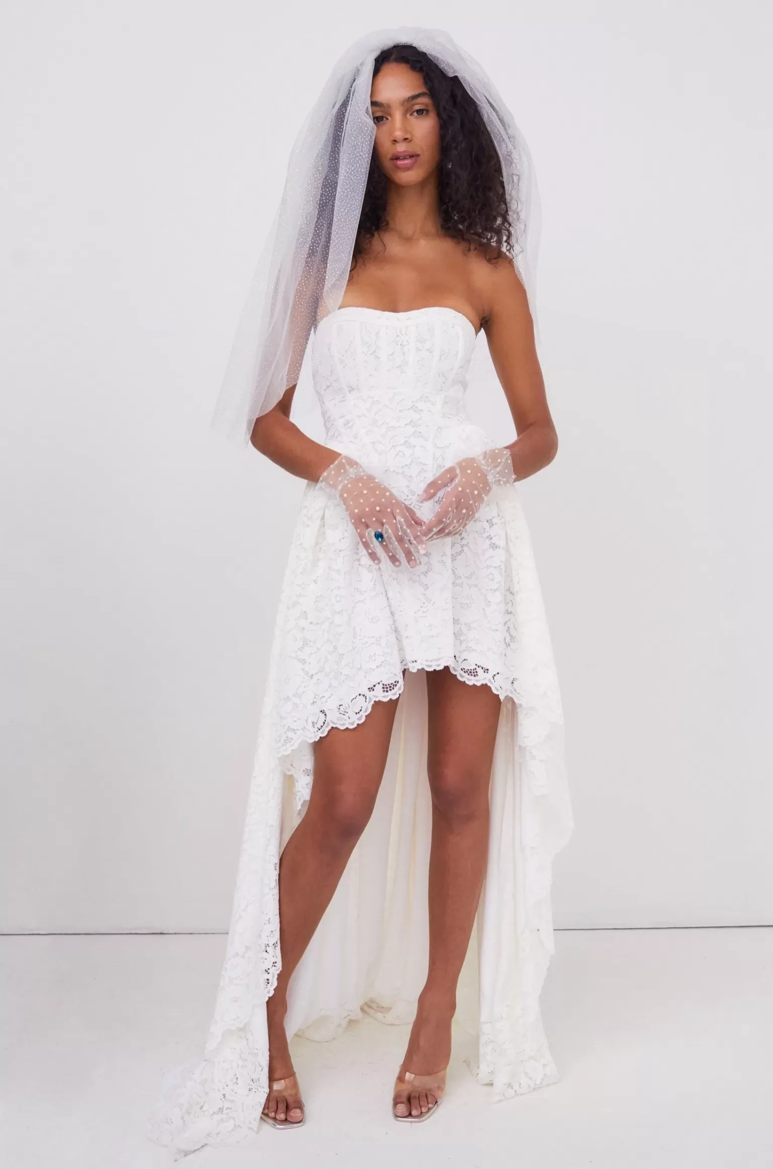 Flash Sale For Love & Lemons Everly Bridal Gown White