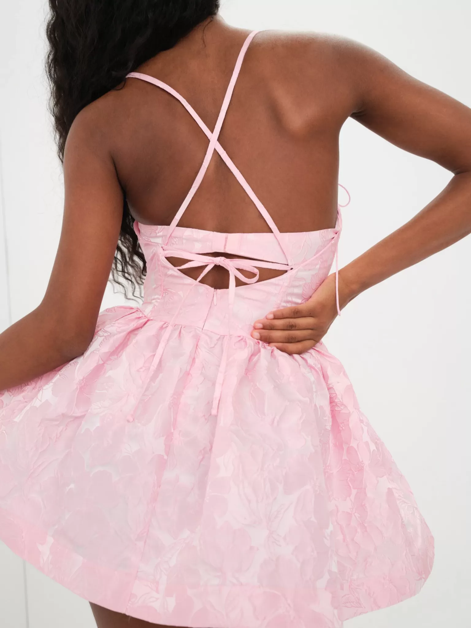 Best For Love & Lemons Faith Mini Dress Pink