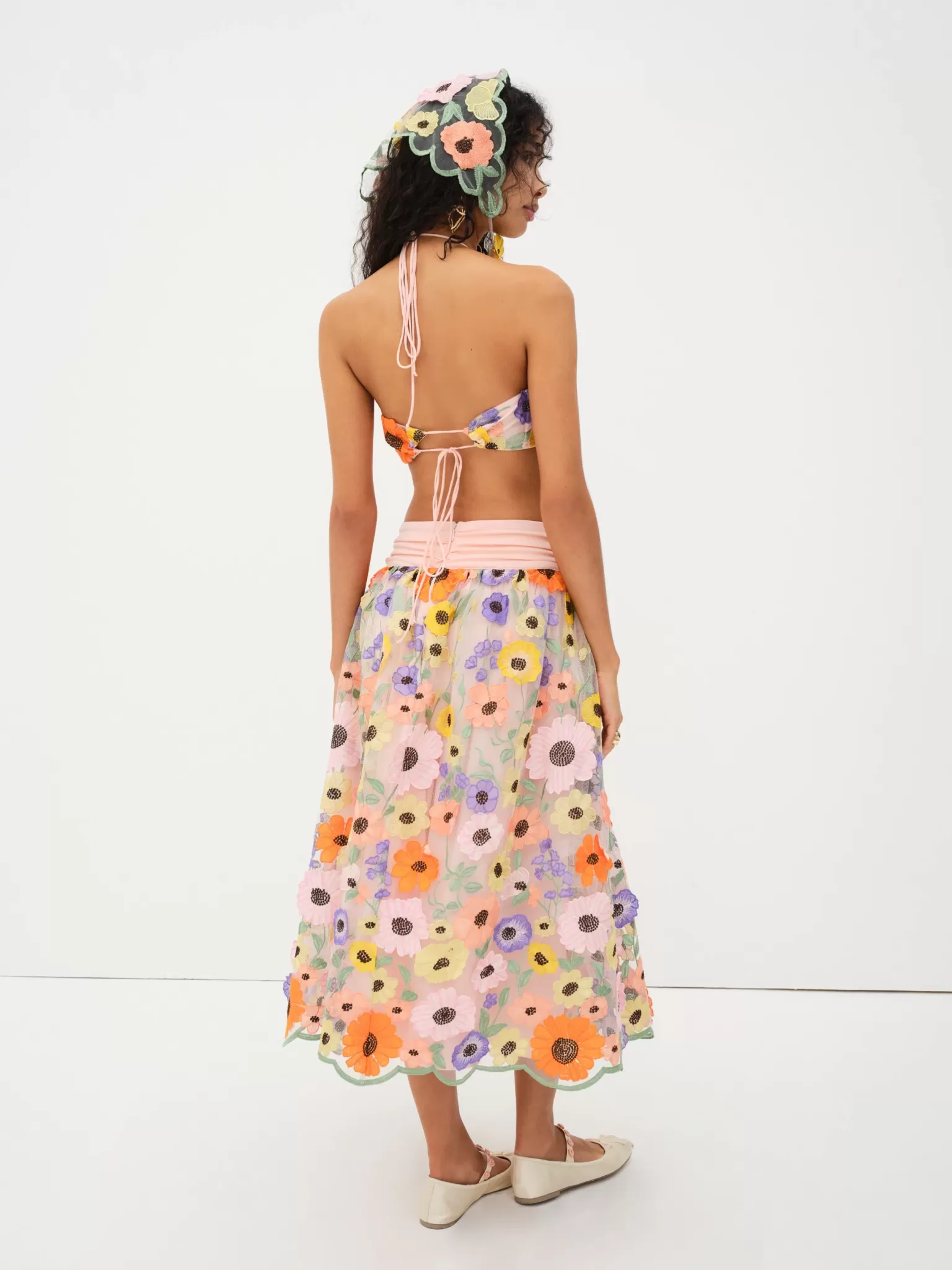 Best Sale For Love & Lemons Fiore Midi Skirt Multi