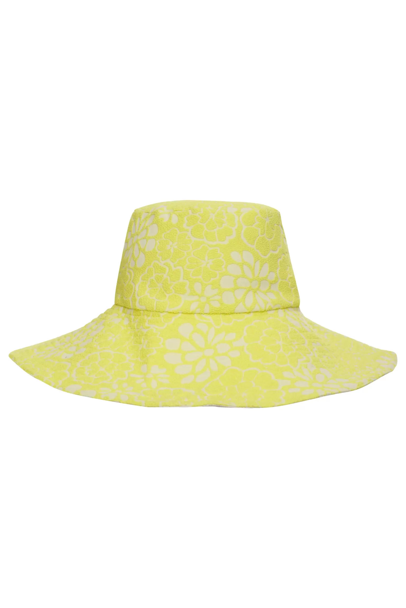 Shop For Love & Lemons Floral Terry Bucket Hat Green