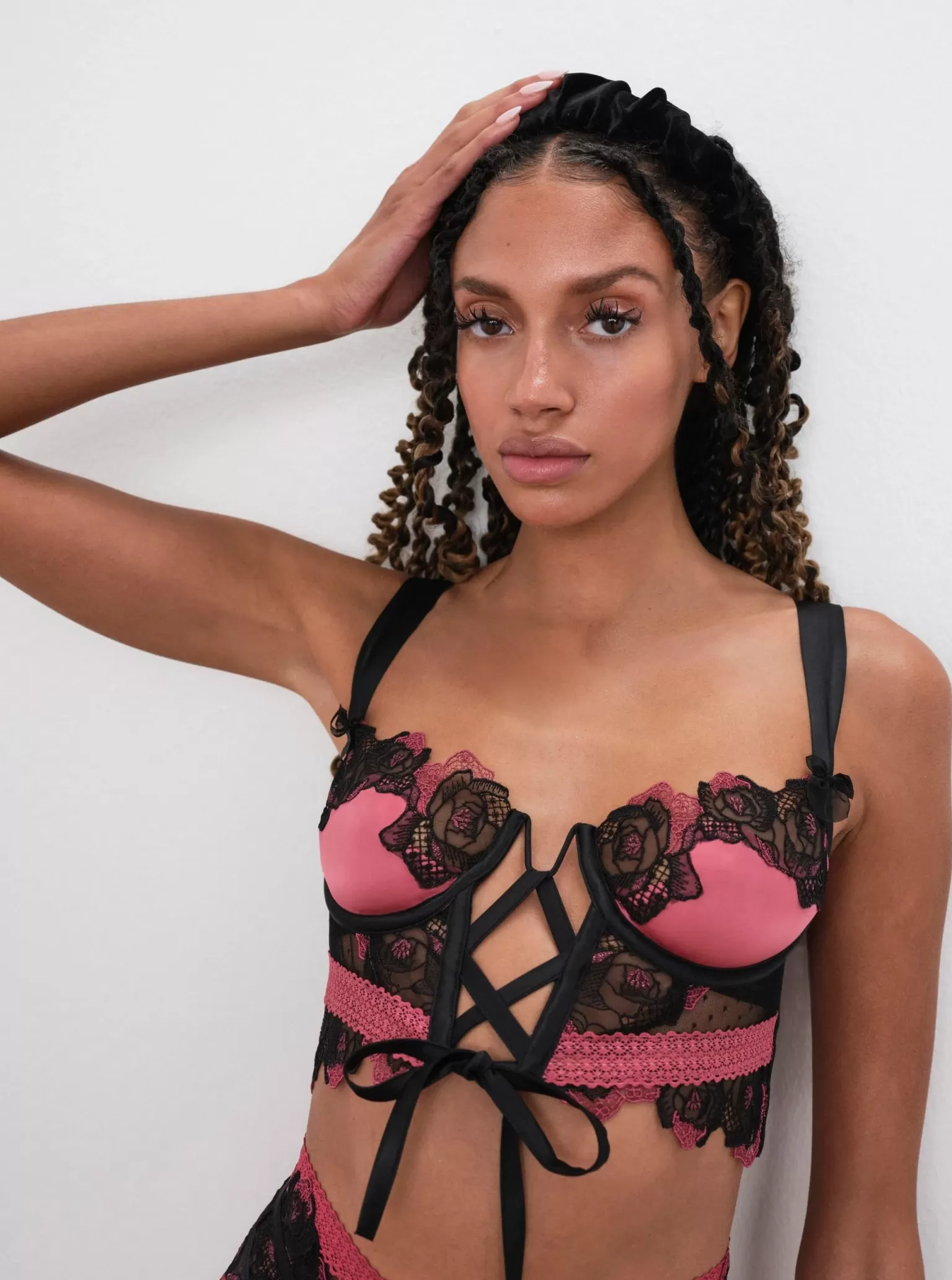 Shop For Love & Lemons Ivy Bustier Black