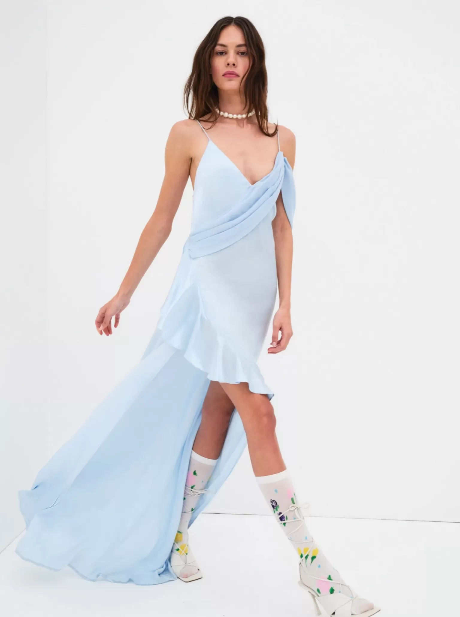 Shop For Love & Lemons James Maxi Dress Blue