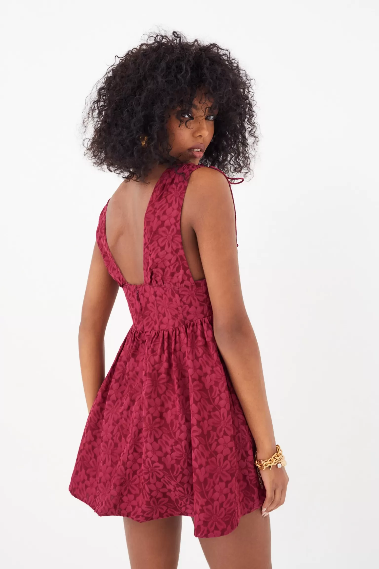 Best Sale For Love & Lemons Janet Mini Dress Red