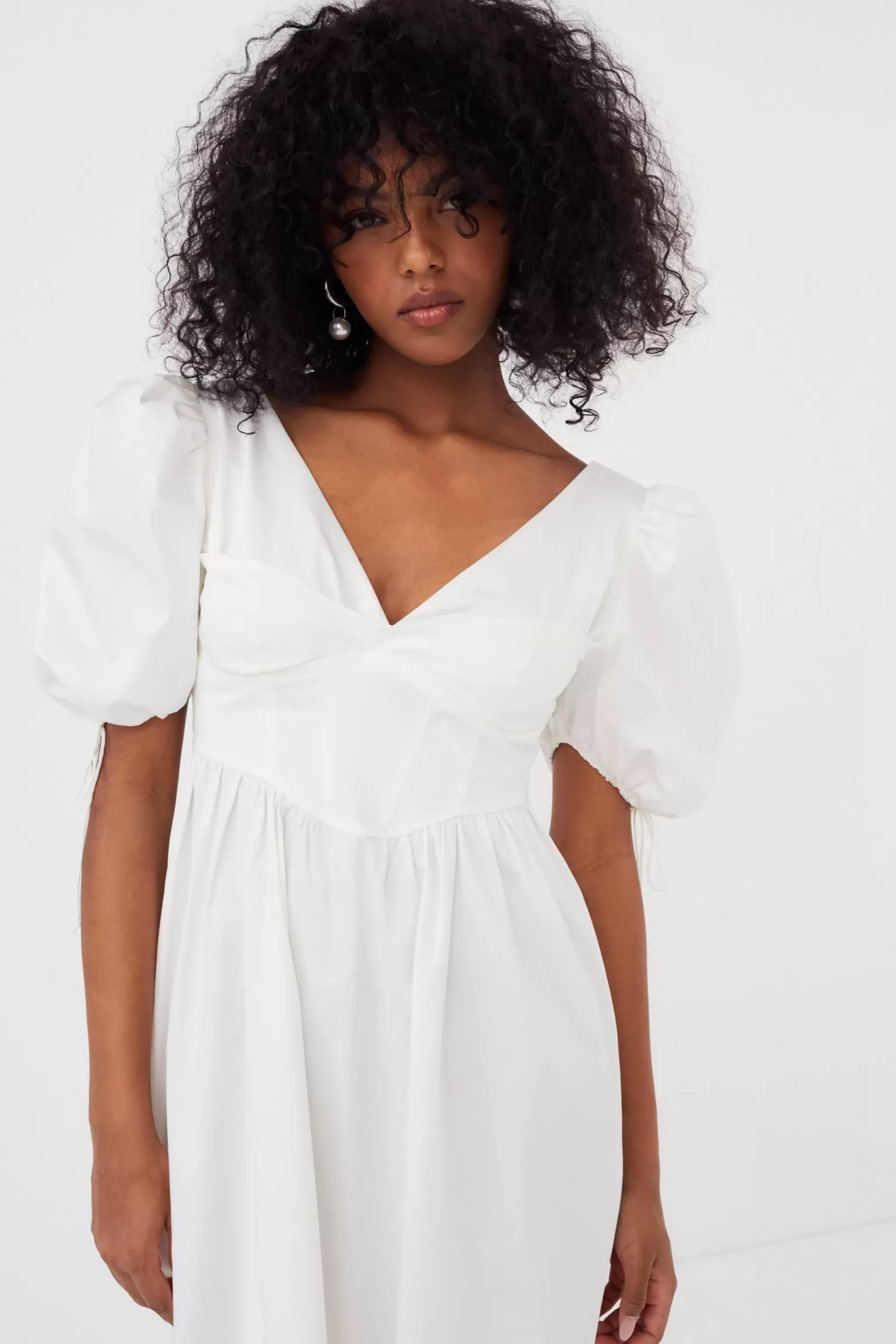 Shop For Love & Lemons Jocelyn Midi Dress White