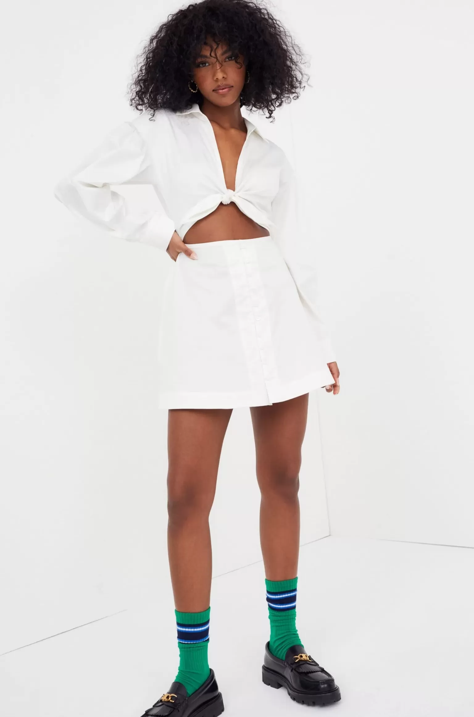 Flash Sale For Love & Lemons Jocelyn Mini Dress White