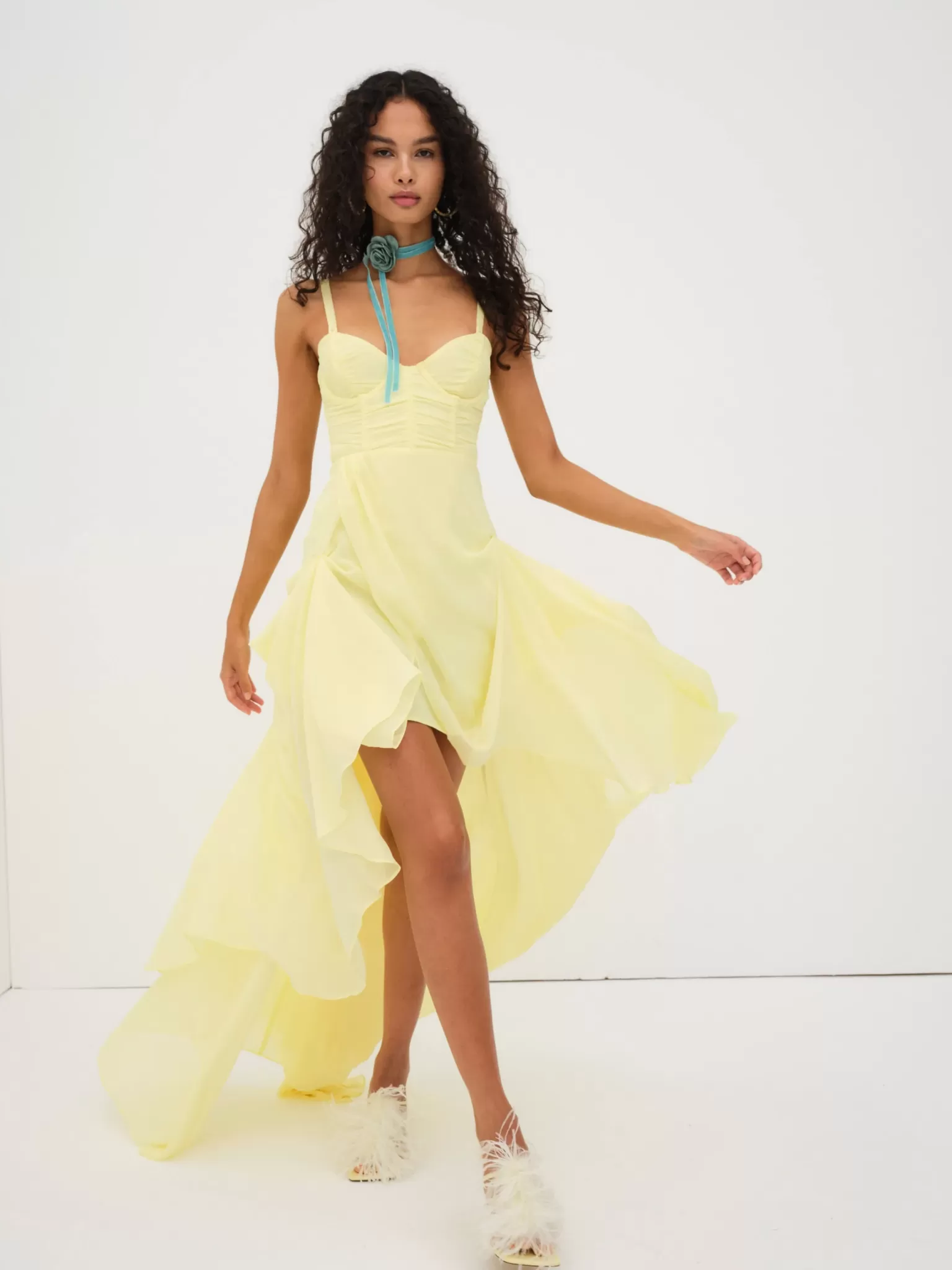 Shop For Love & Lemons June Maxi Dress Yellow