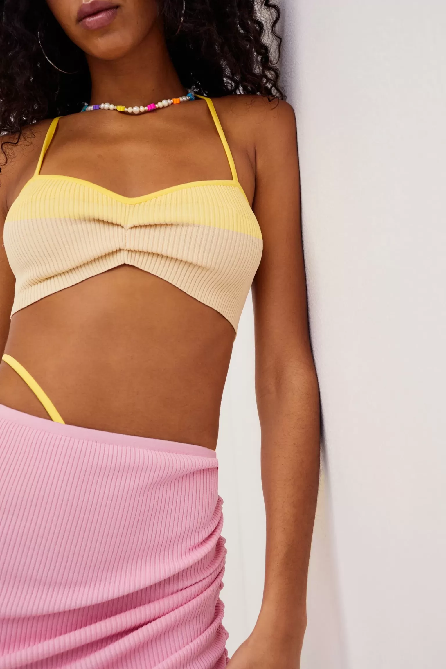 Flash Sale For Love & Lemons Keisha Bra Top Yellow