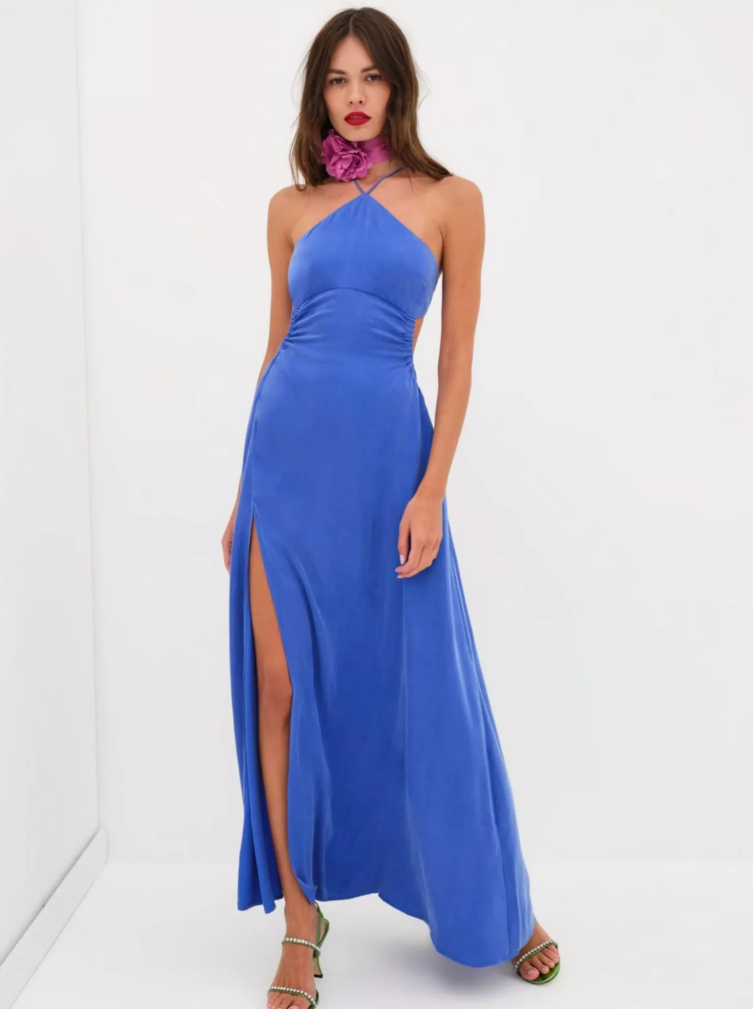 Outlet For Love & Lemons Kyra Maxi Dress Blue