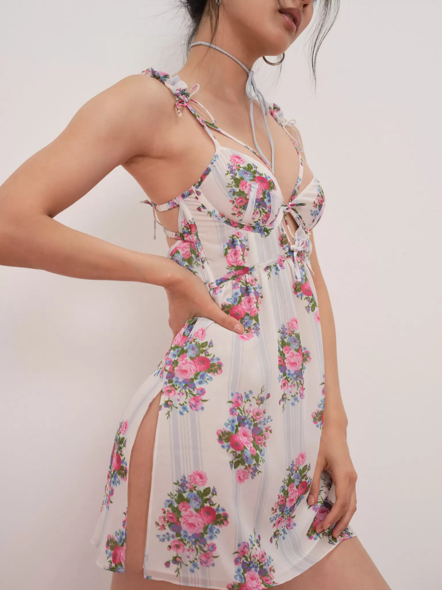 Clearance For Love & Lemons Lailah Slip Dress Ivory