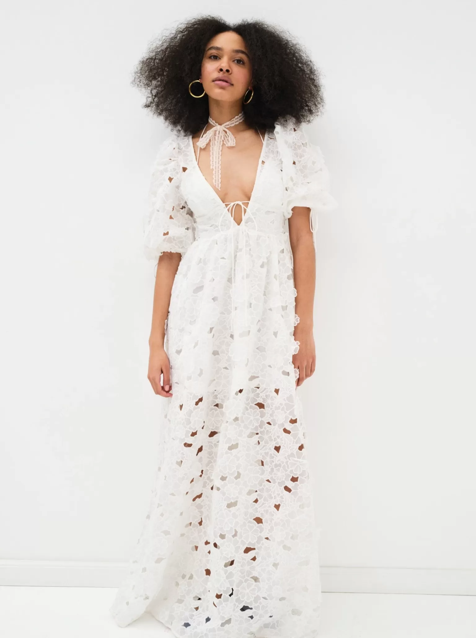 Best Sale For Love & Lemons Leighton Maxi Dress White