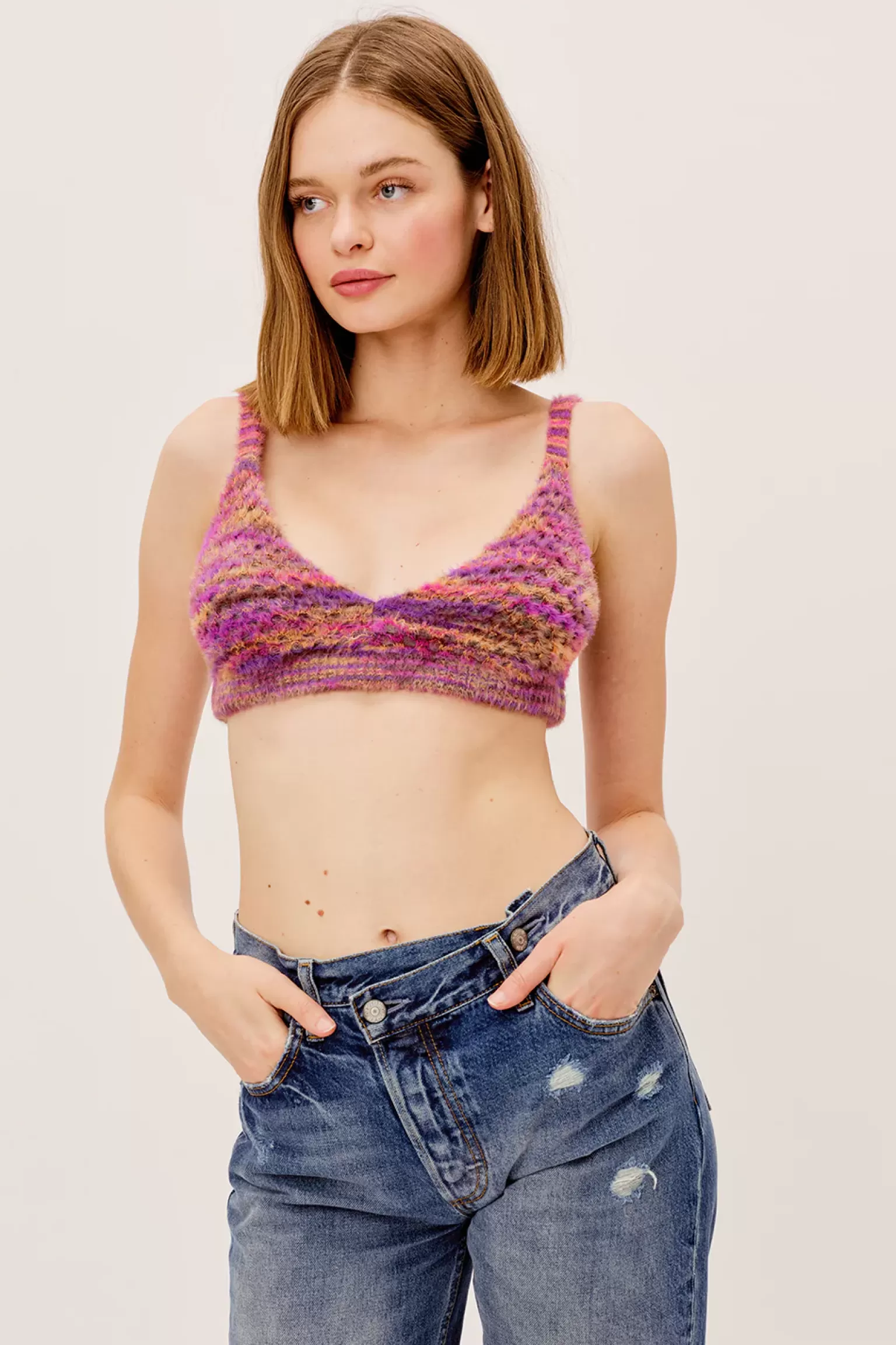 Cheap For Love & Lemons Lexi Bralette Pink