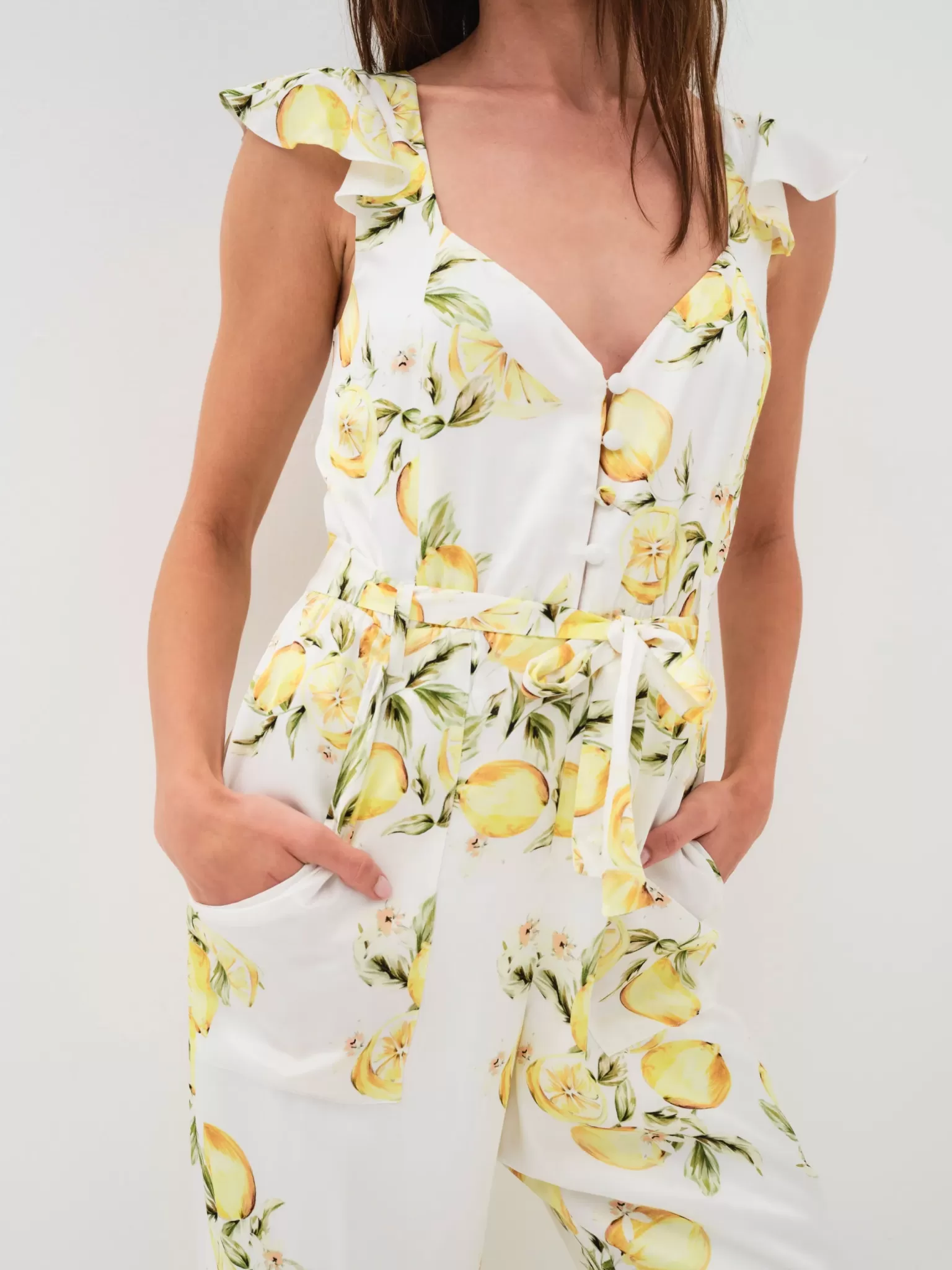 Online For Love & Lemons Limonada Jumpsuit Yellow