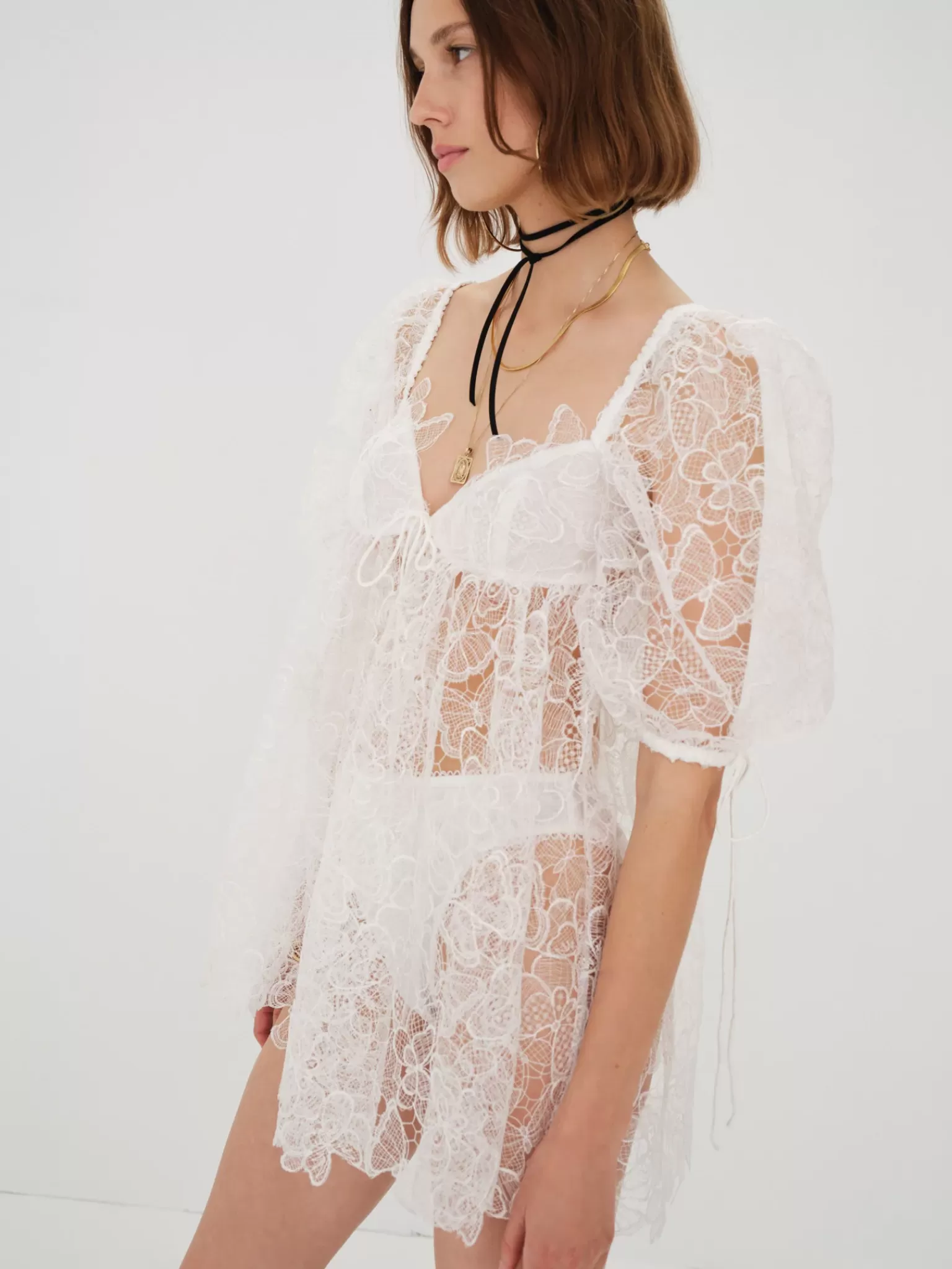 Hot For Love & Lemons Logan Mini Dress White