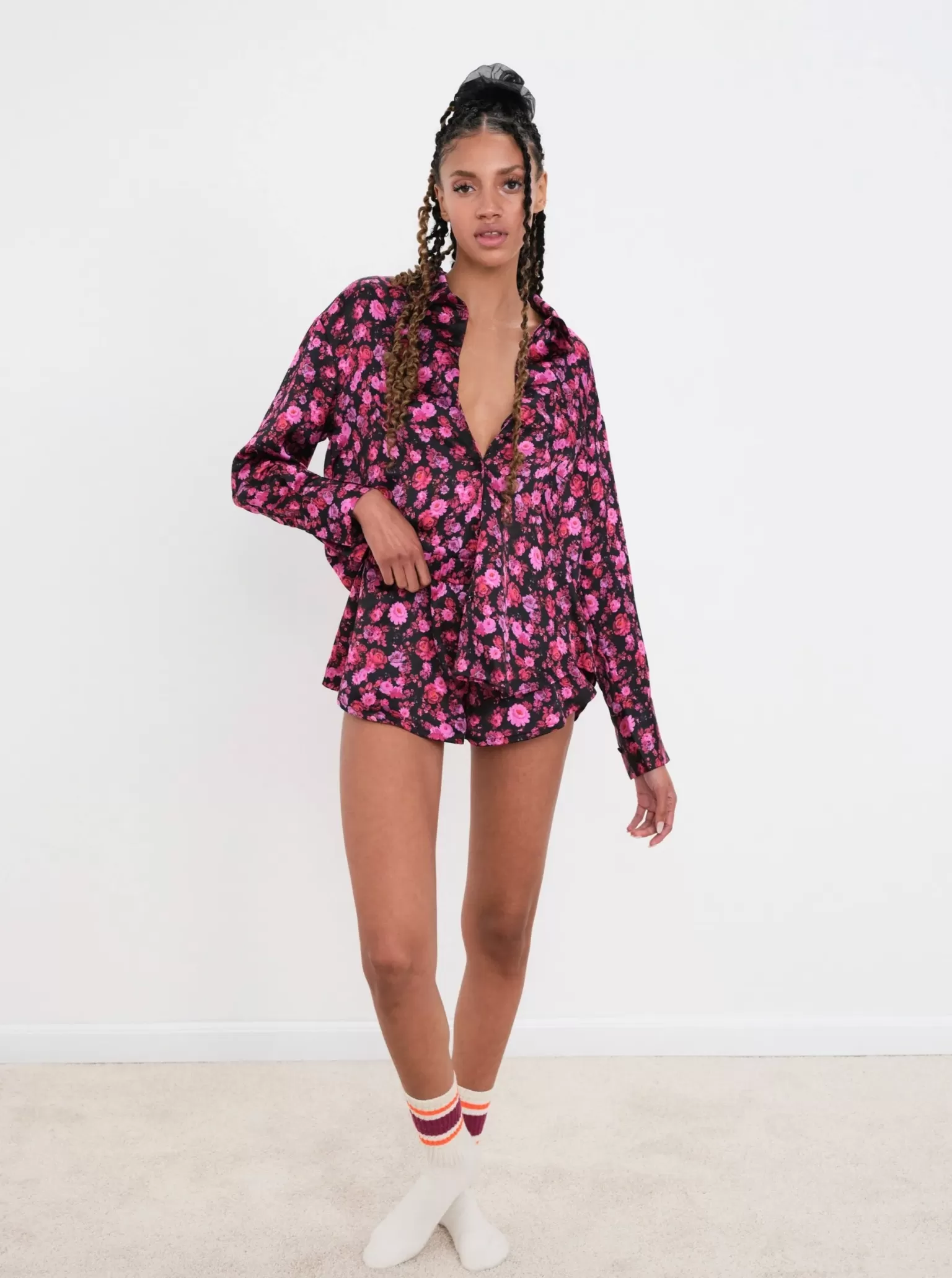 Cheap For Love & Lemons Lola Pj Short Black