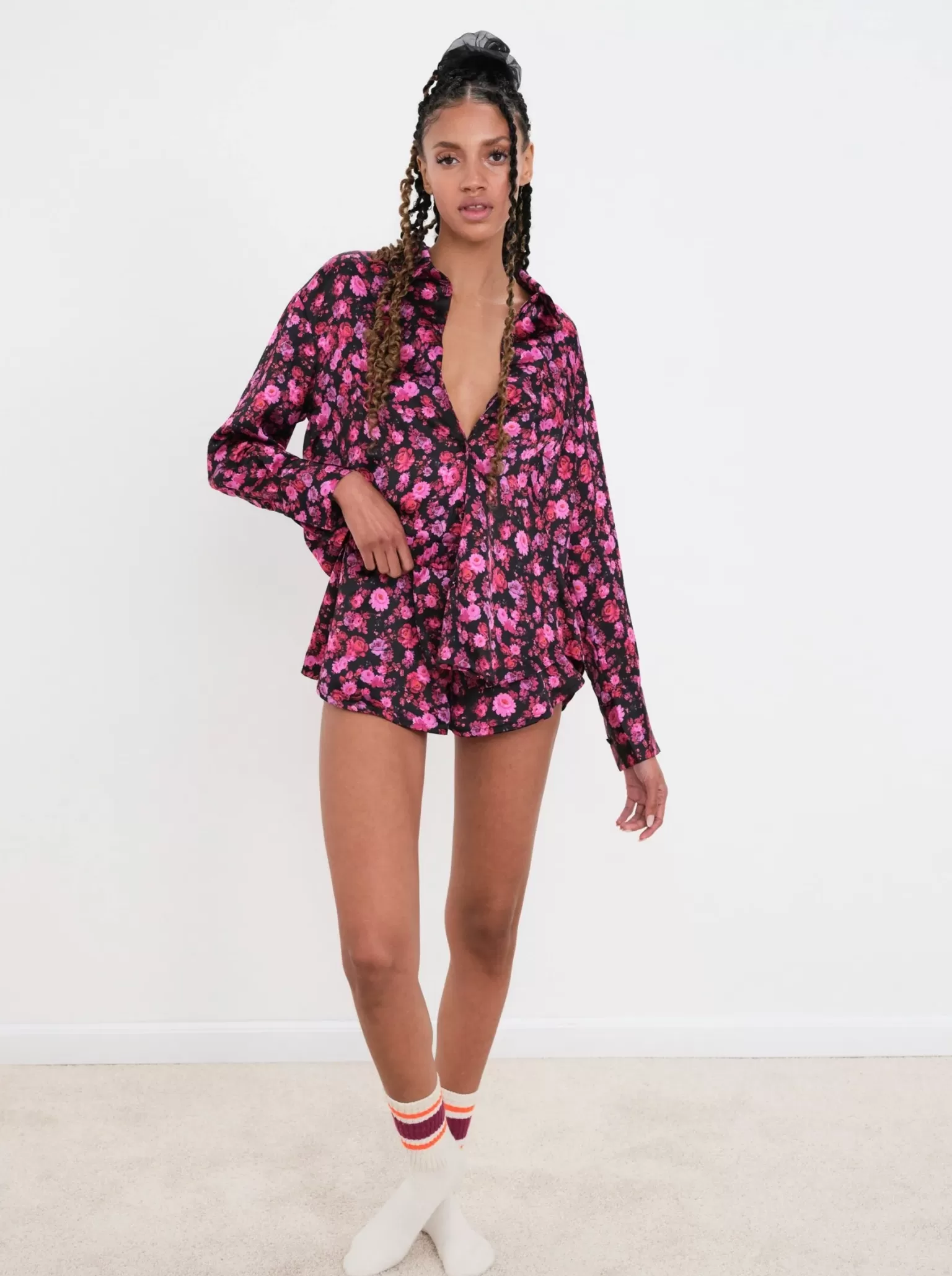 Sale For Love & Lemons Lola Pj Top Black