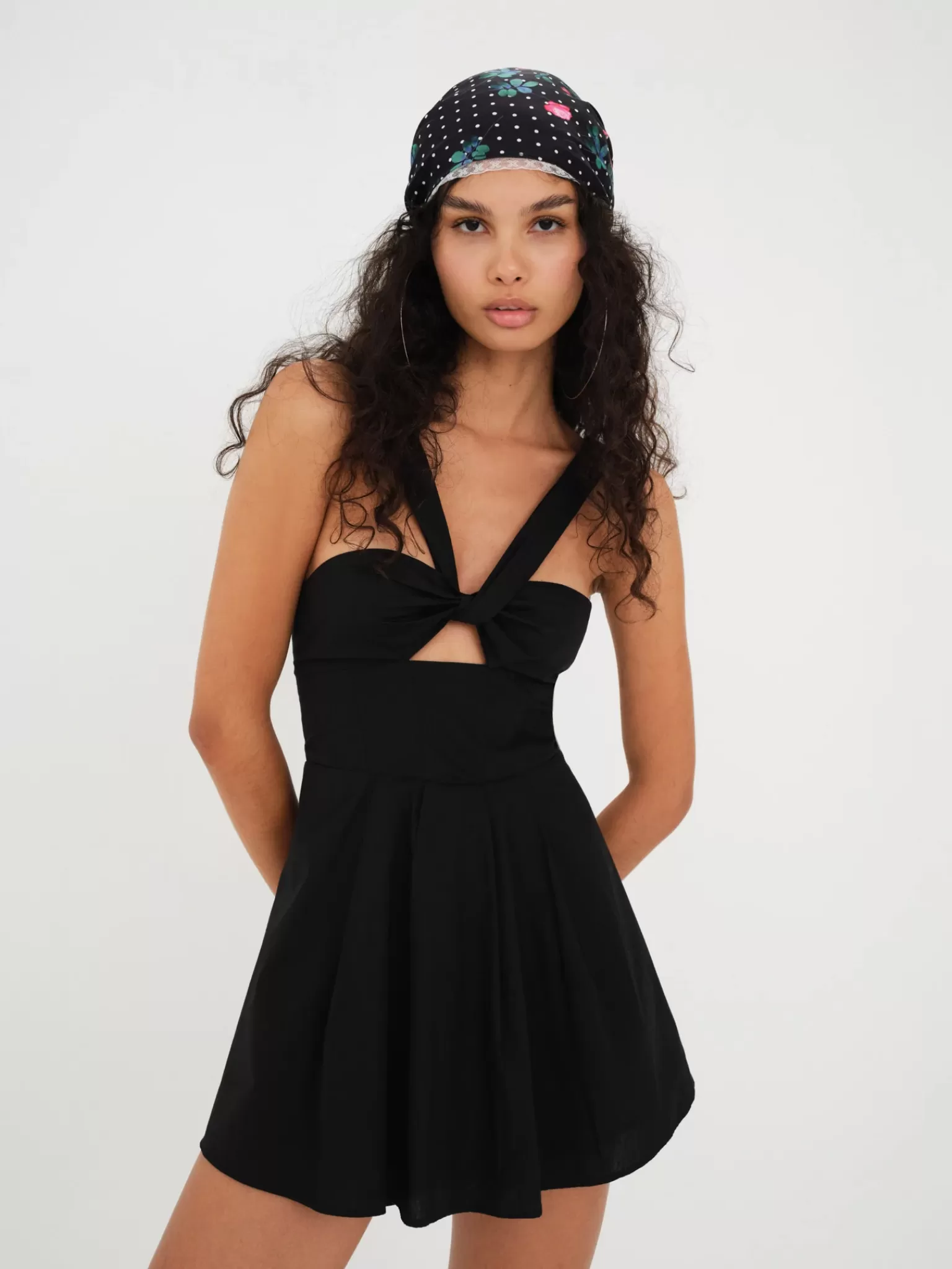 Clearance For Love & Lemons Lottie Mini Dress Black