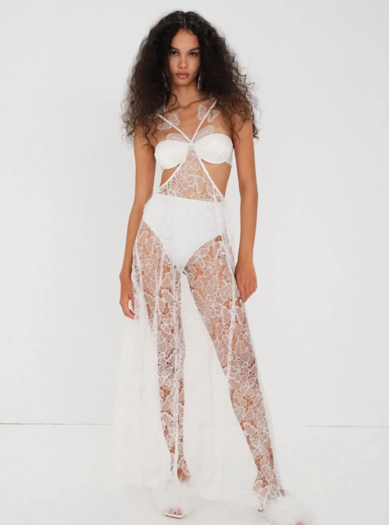 Discount For Love & Lemons Mackenzie Maxi Dress White