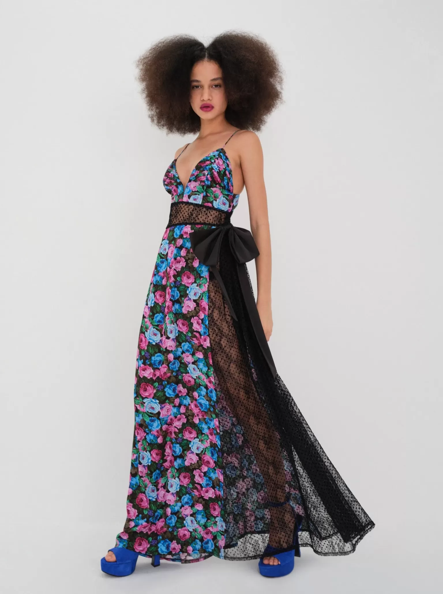 Clearance For Love & Lemons Marley Maxi Dress Blue