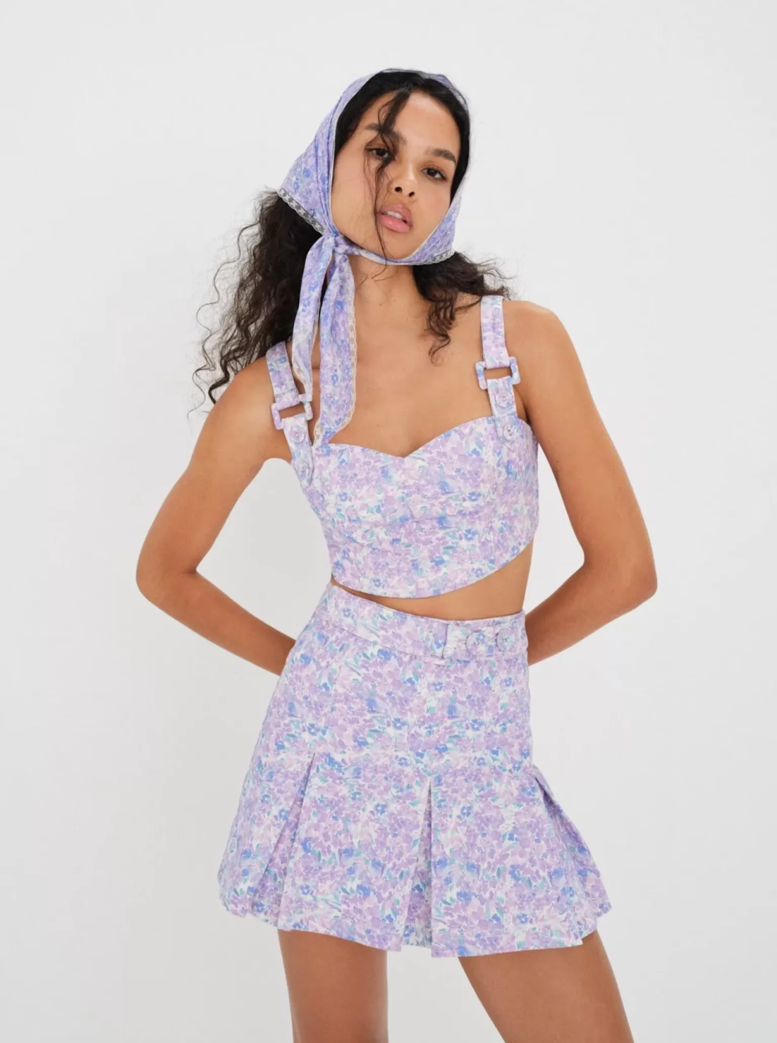 Best Sale For Love & Lemons Marlo Mini Skirt Purple