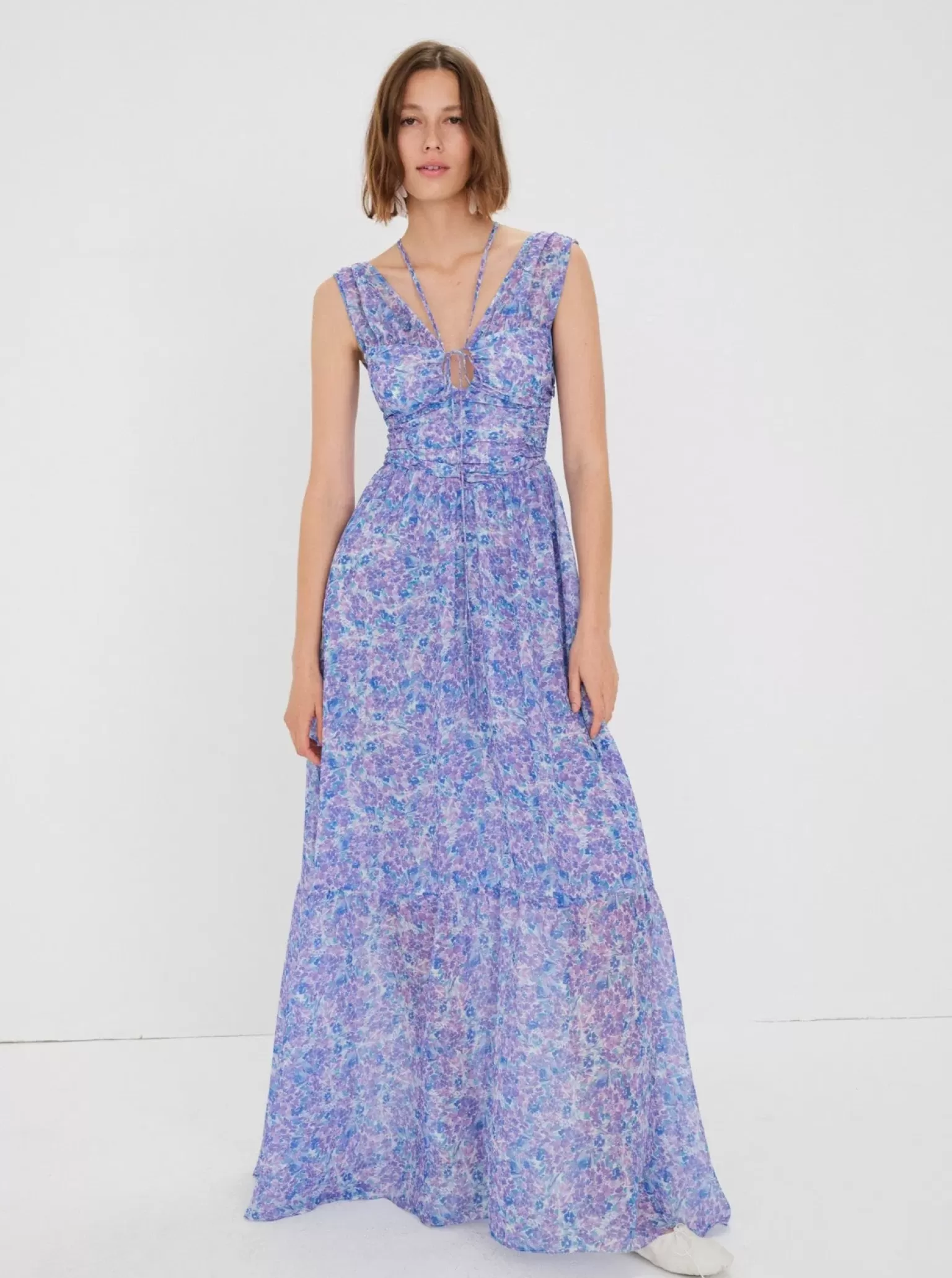 Shop For Love & Lemons Mindy Maxi Dress Purple