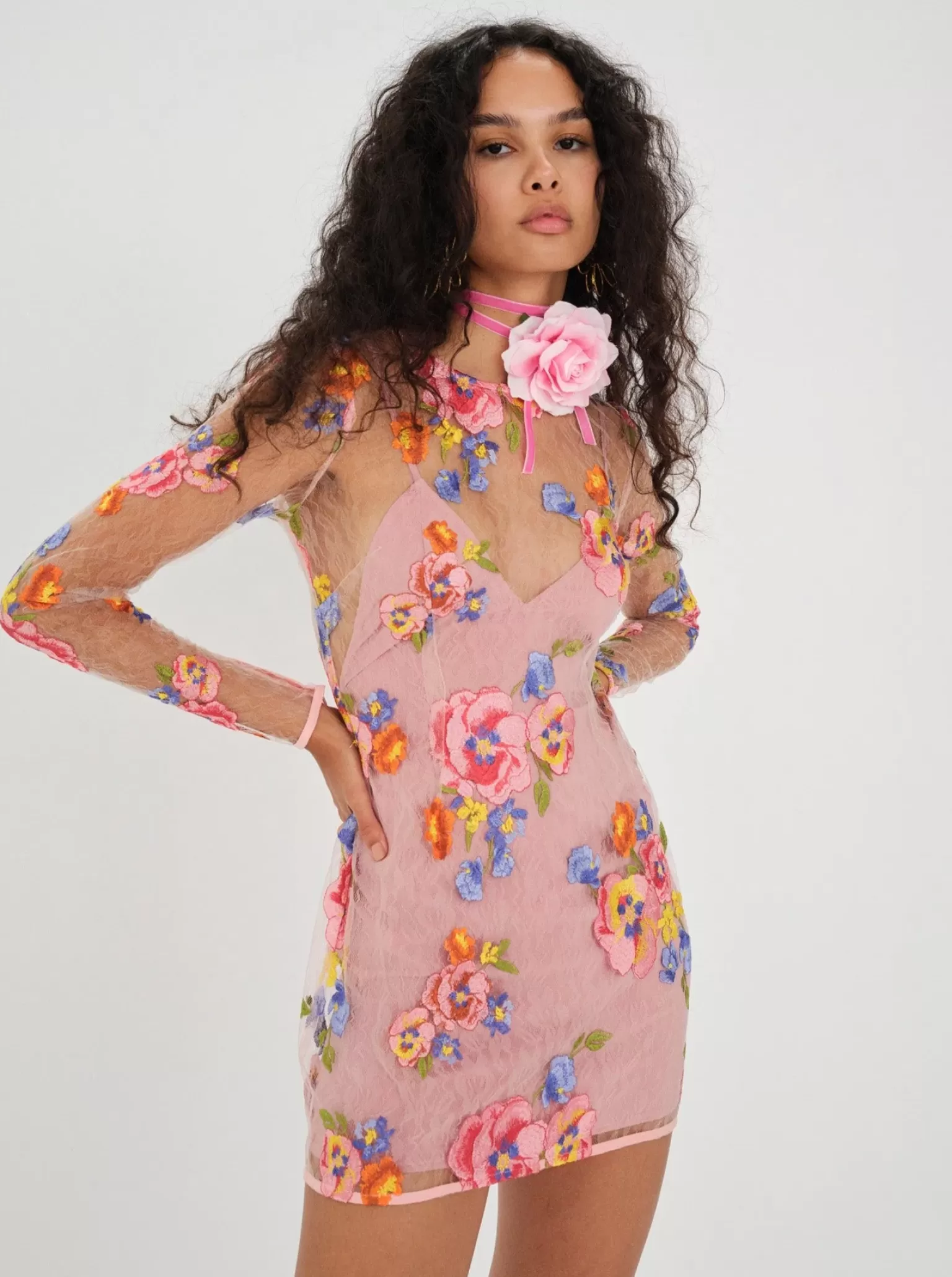 Sale For Love & Lemons Percy Mini Dress Multi