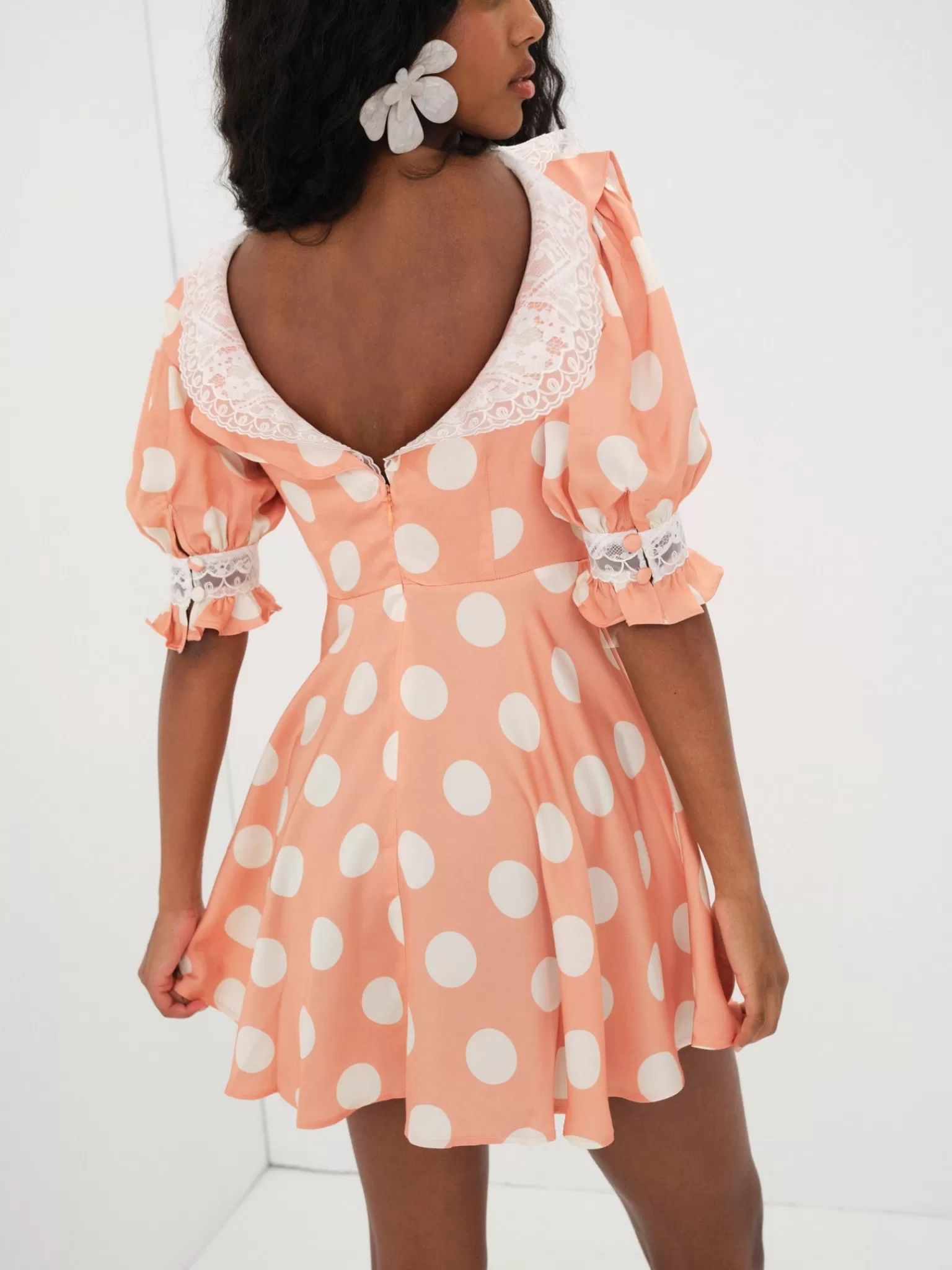 Shop For Love & Lemons Raisa Mini Dress Orange