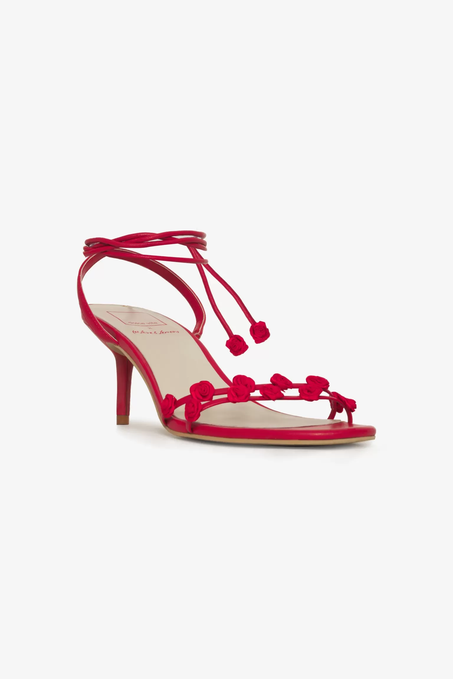 Cheap For Love & Lemons Rosie Heels Red