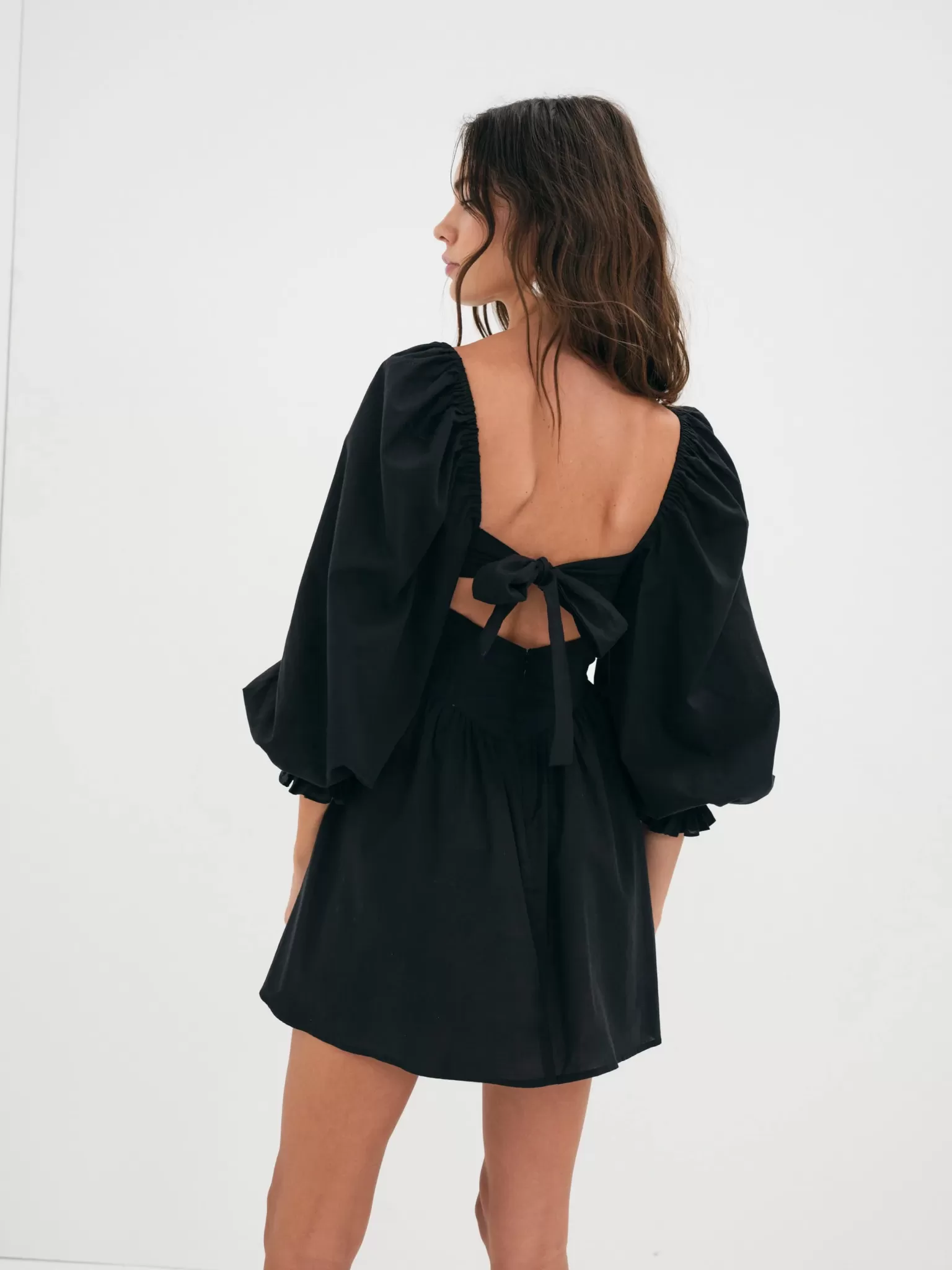 Fashion For Love & Lemons Ruth Mini Dress Black