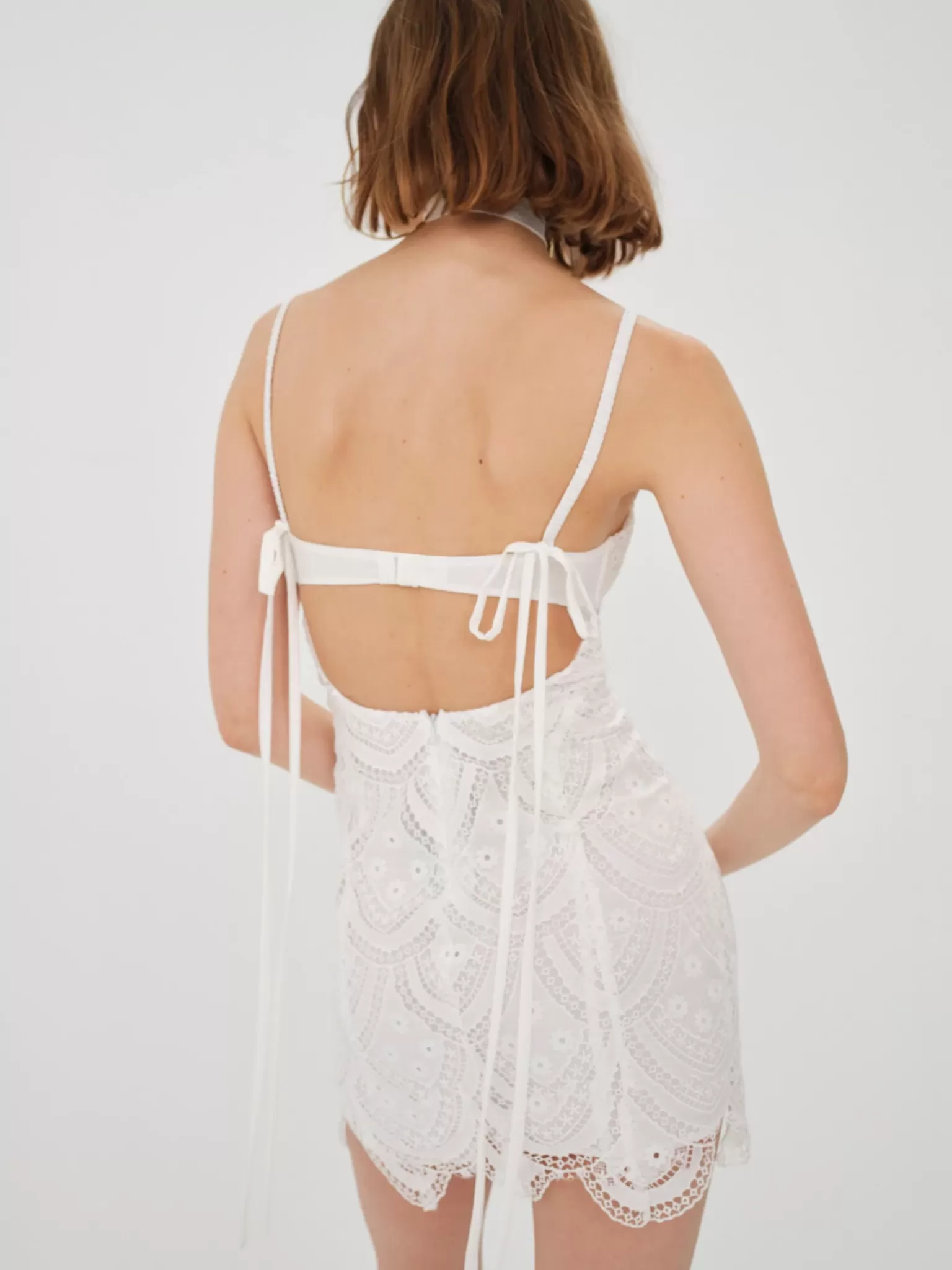 Best For Love & Lemons Sandra Mini Dress White