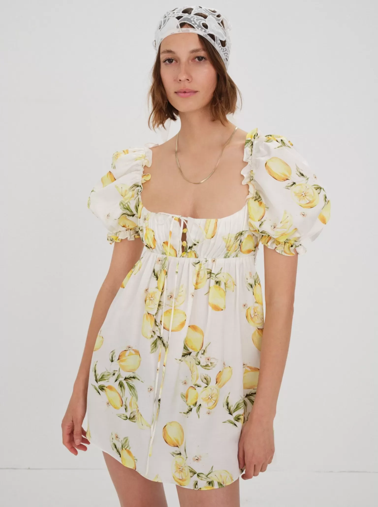 Best Sale For Love & Lemons Serafina Mini Dress Yellow