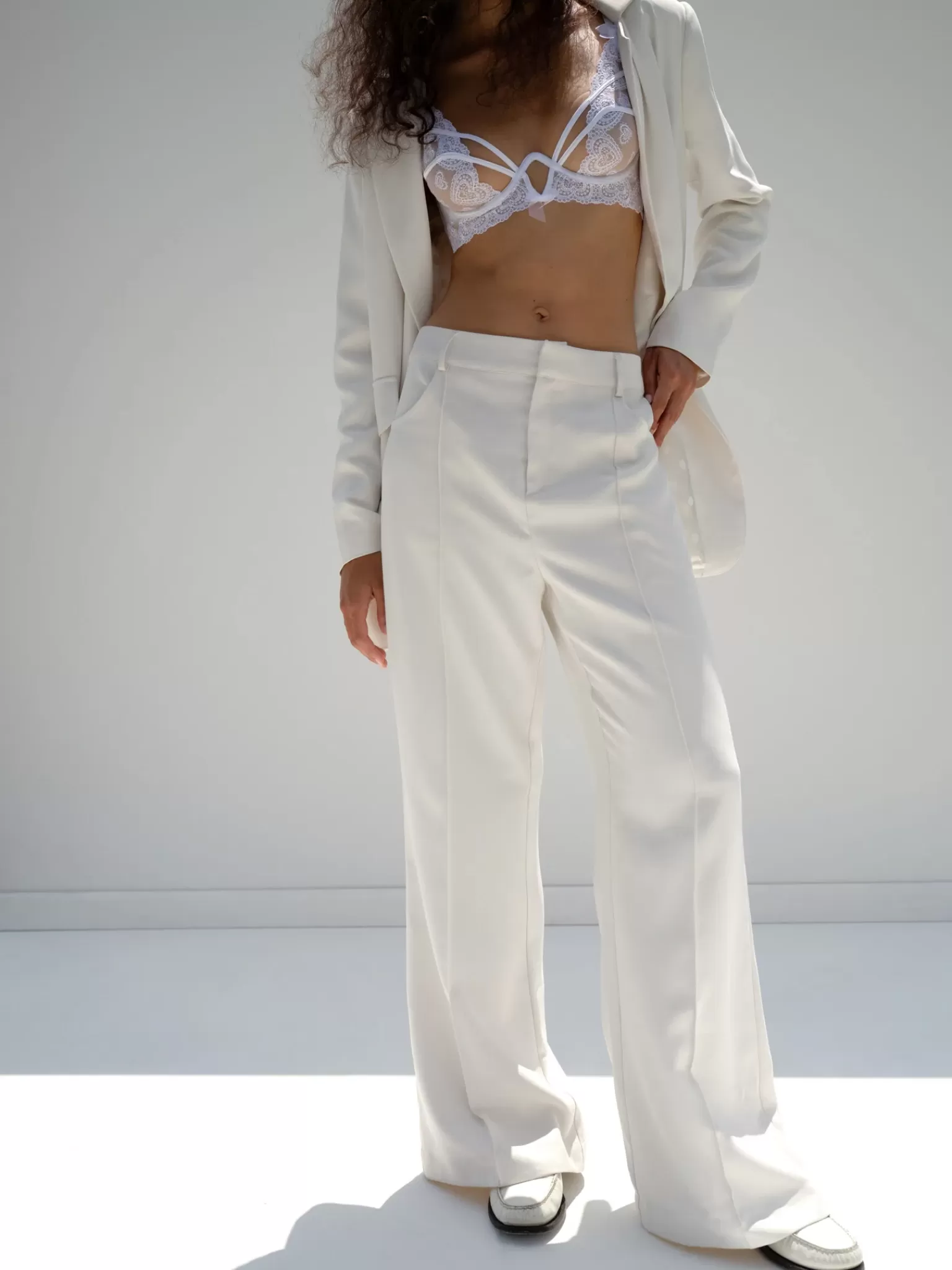 Cheap For Love & Lemons Shannon Pant White