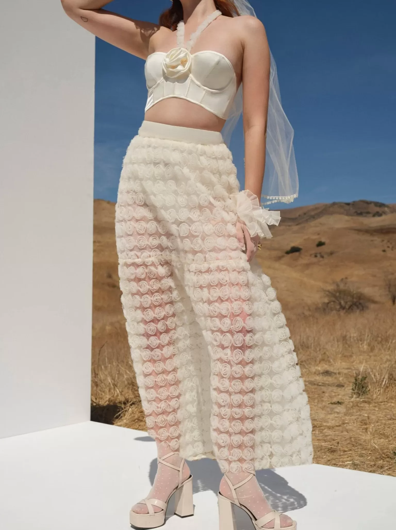 Cheap For Love & Lemons Sienna Maxi Skirt Ivory