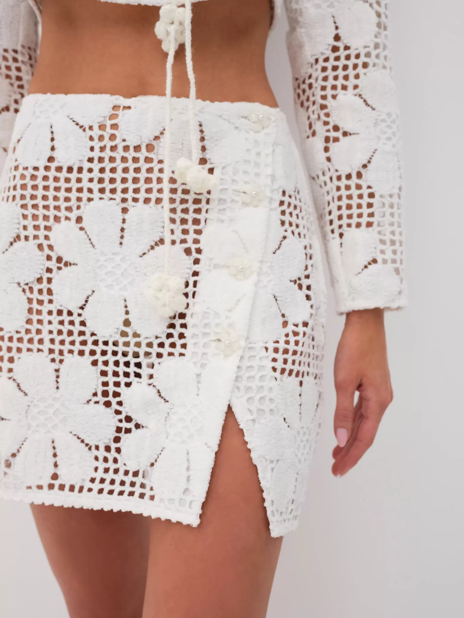 Shop For Love & Lemons Sirena Coverup Bottom White