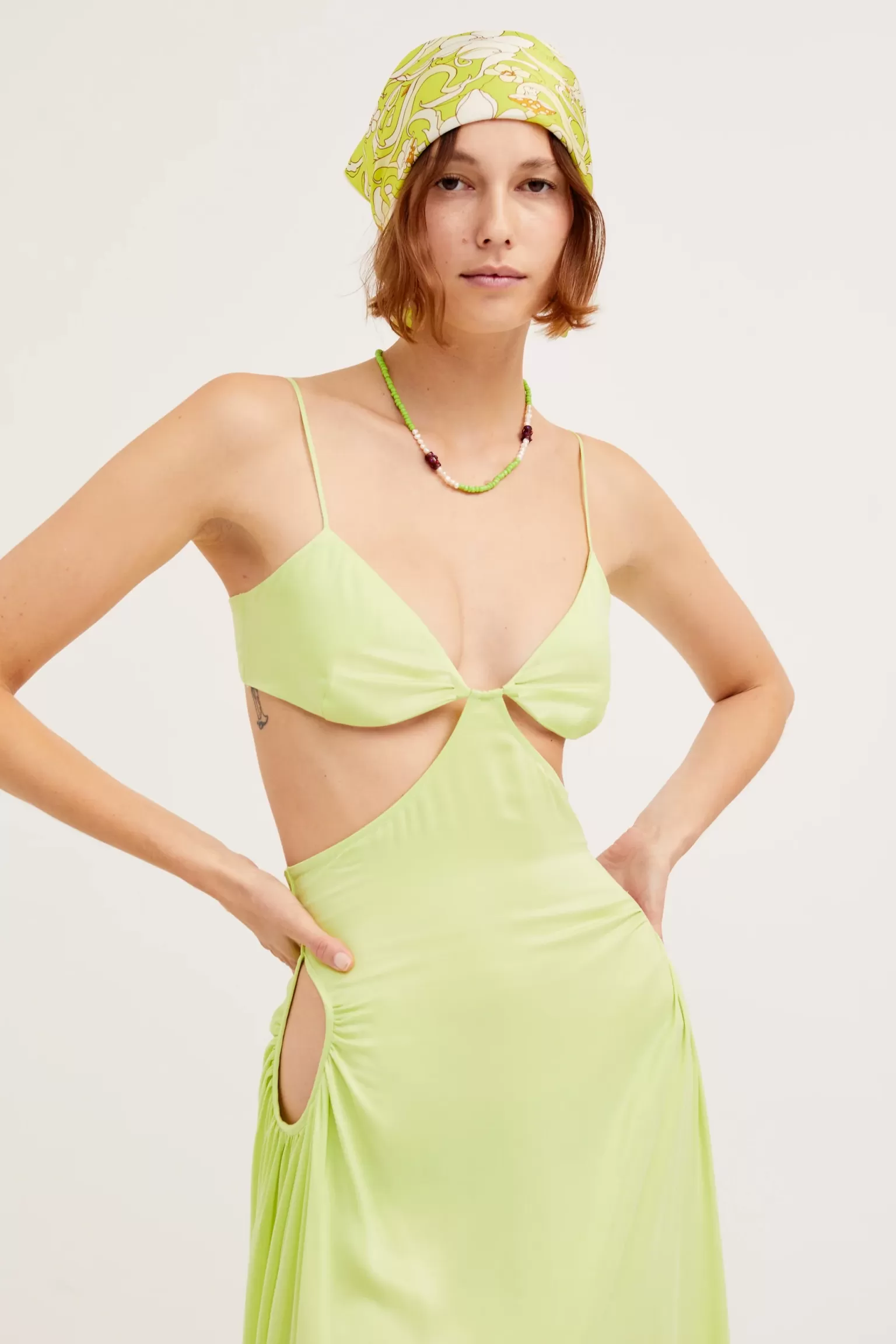 Cheap For Love & Lemons Toni Maxi Dress Green