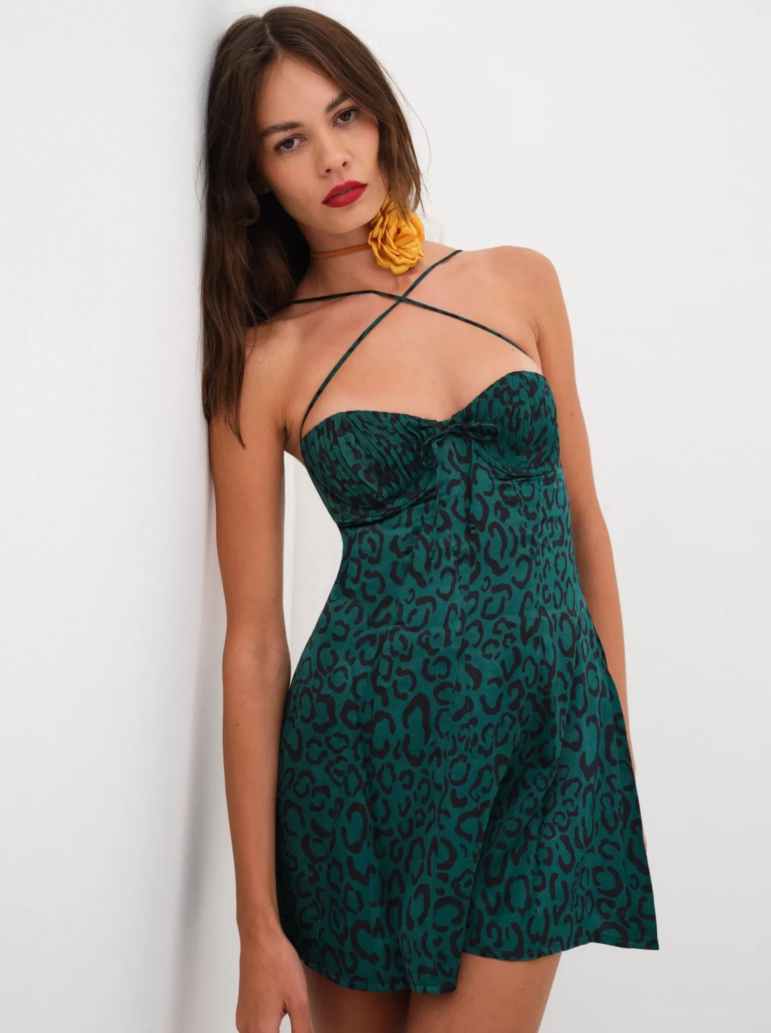 Best For Love & Lemons Wendy Mini Dress Green