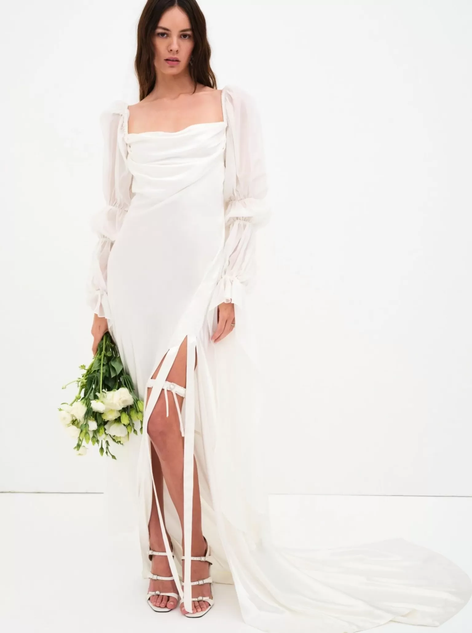 Sale For Love & Lemons Willow Bridal Gown White